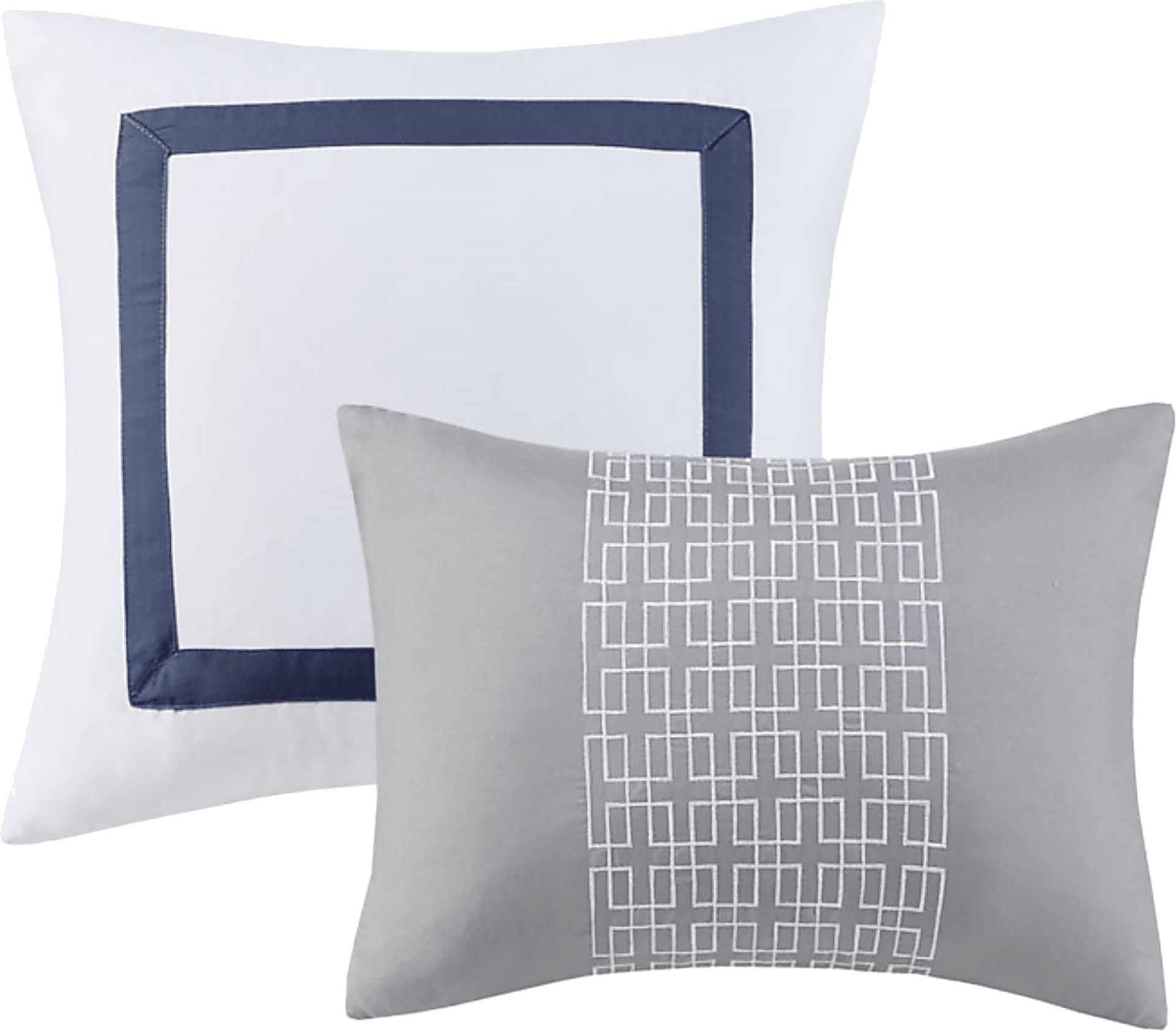 Marwin Blue 8pc Cal King Comforter Set - Image 10