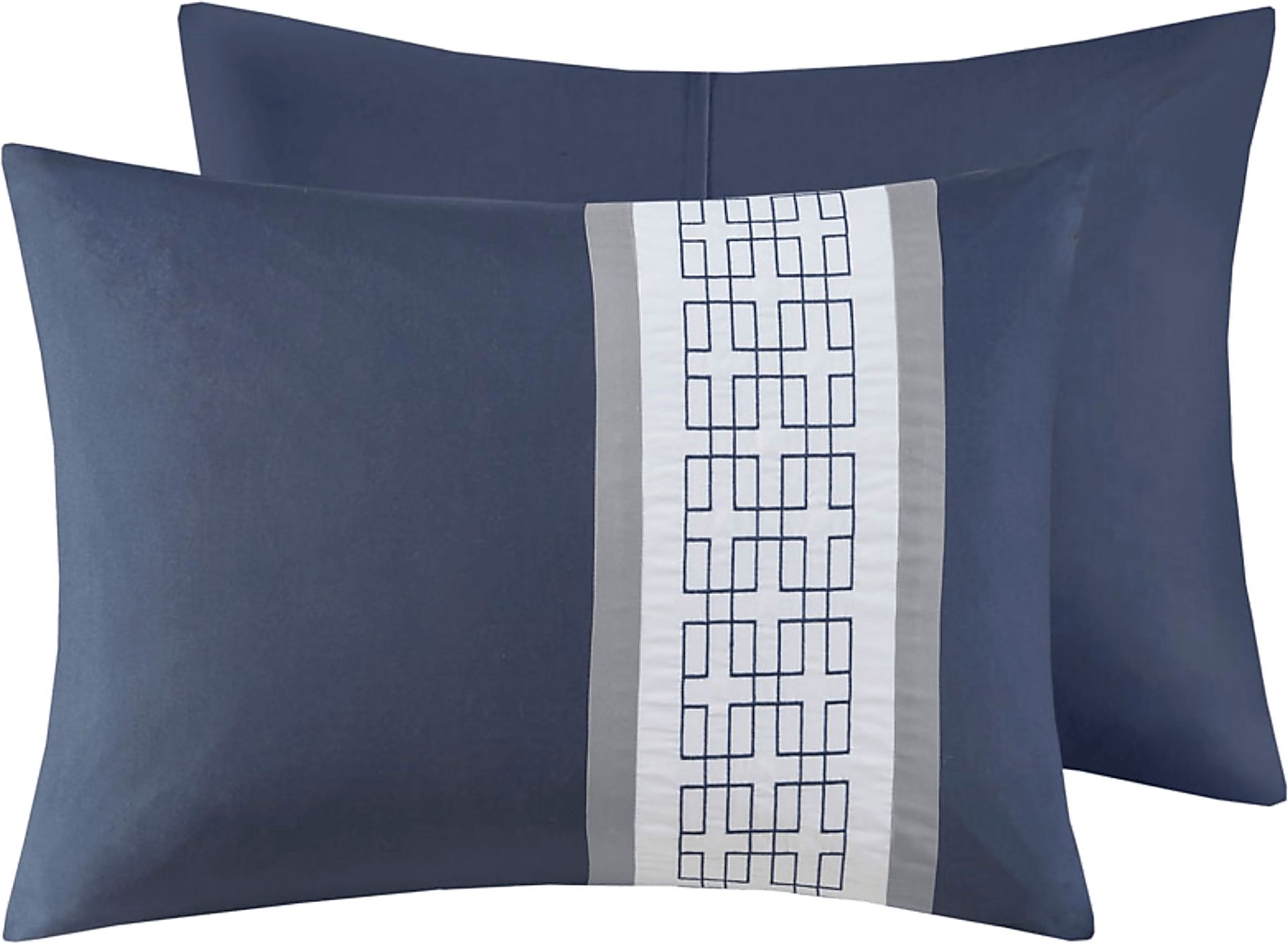 Marwin Blue 8pc Cal King Comforter Set - Image 11