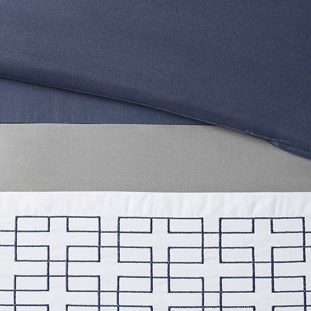 Marwin Blue 8pc Queen Comforter Set - Thumbnail - Image 14
