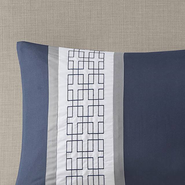Marwin Blue 8pc Queen Comforter Set - Thumbnail - Image 16
