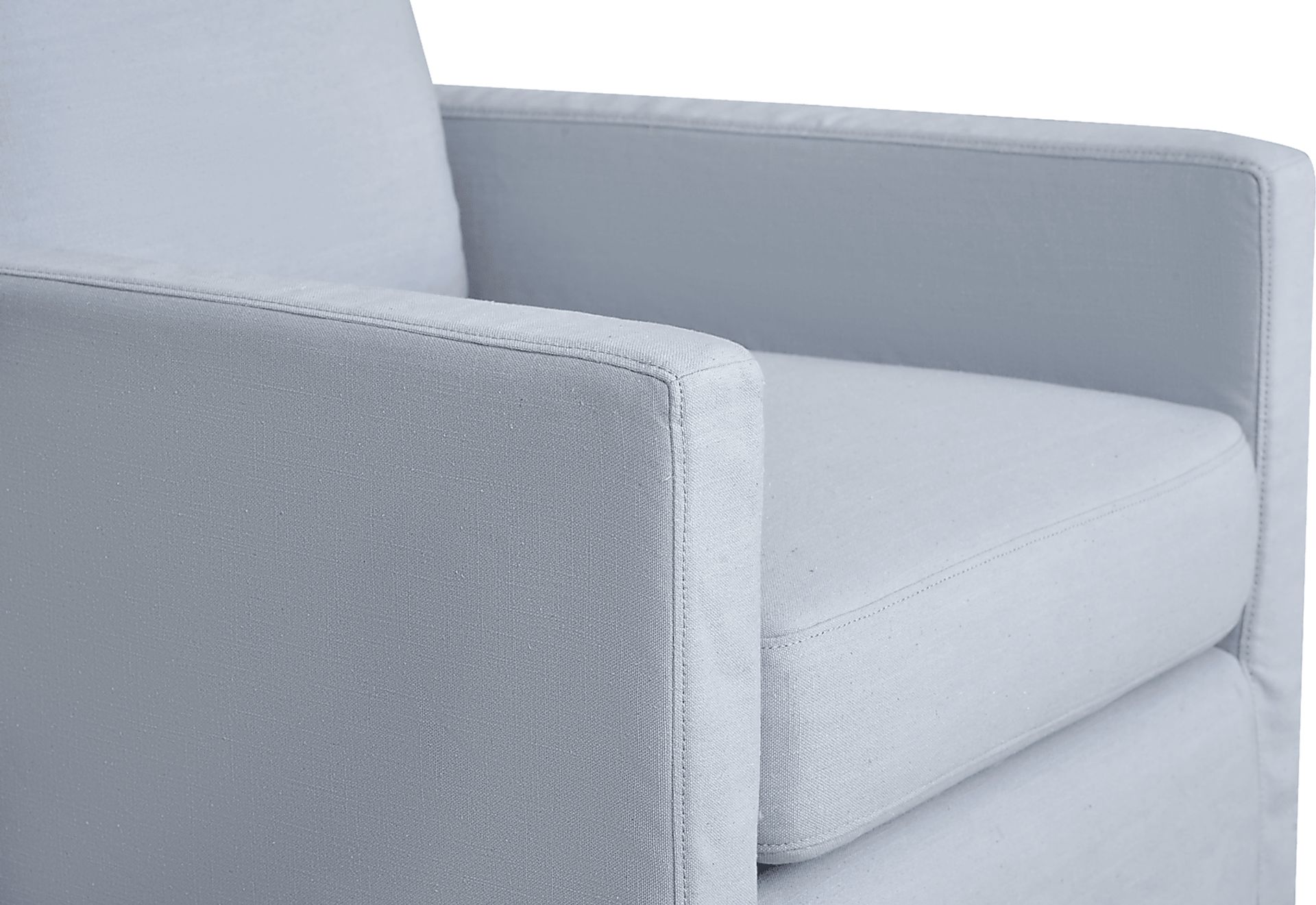 Mary Lou Blue Slipcover Swivel Glider - Image 4