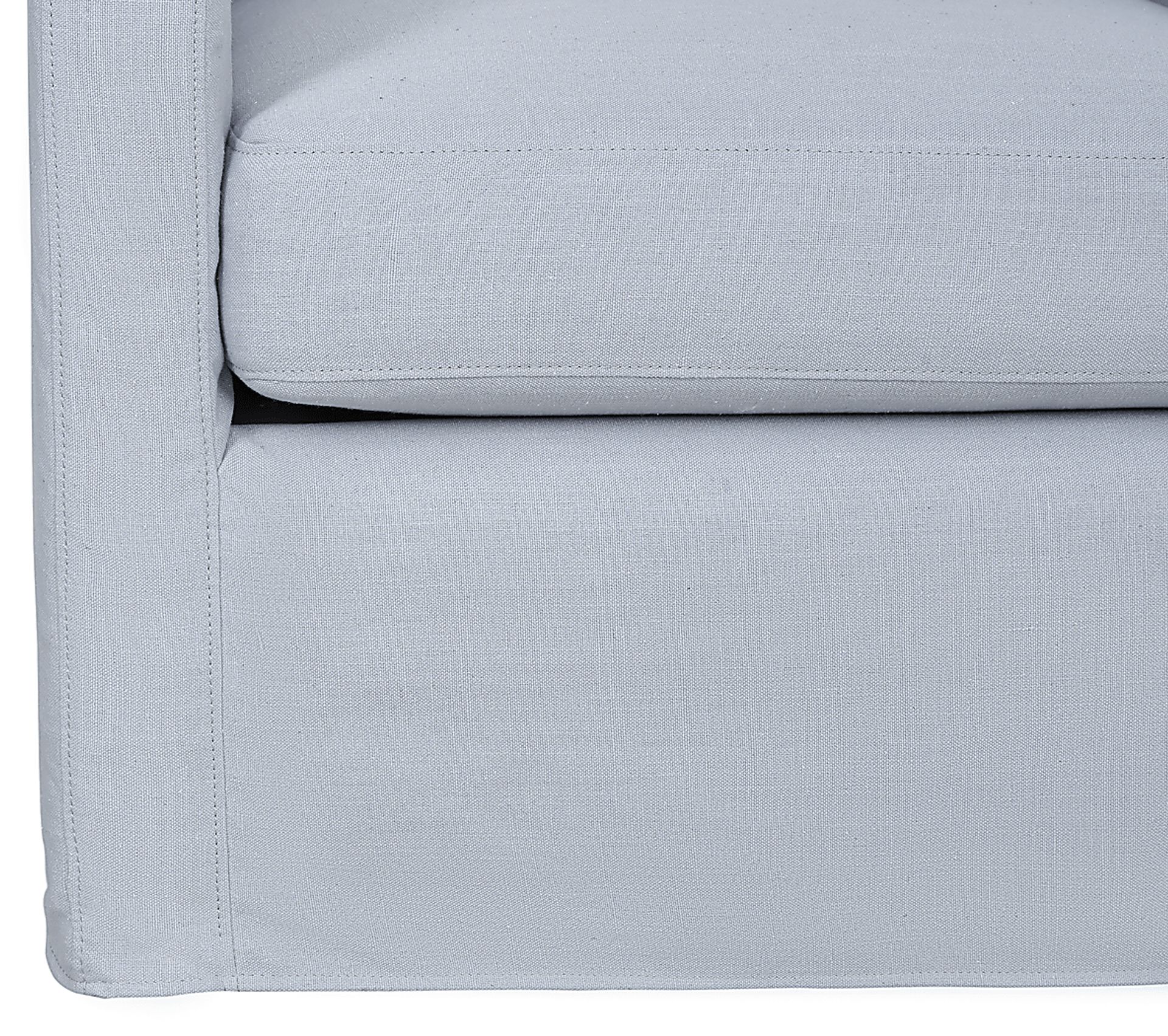 Mary Lou Blue Slipcover Swivel Glider - Image 5