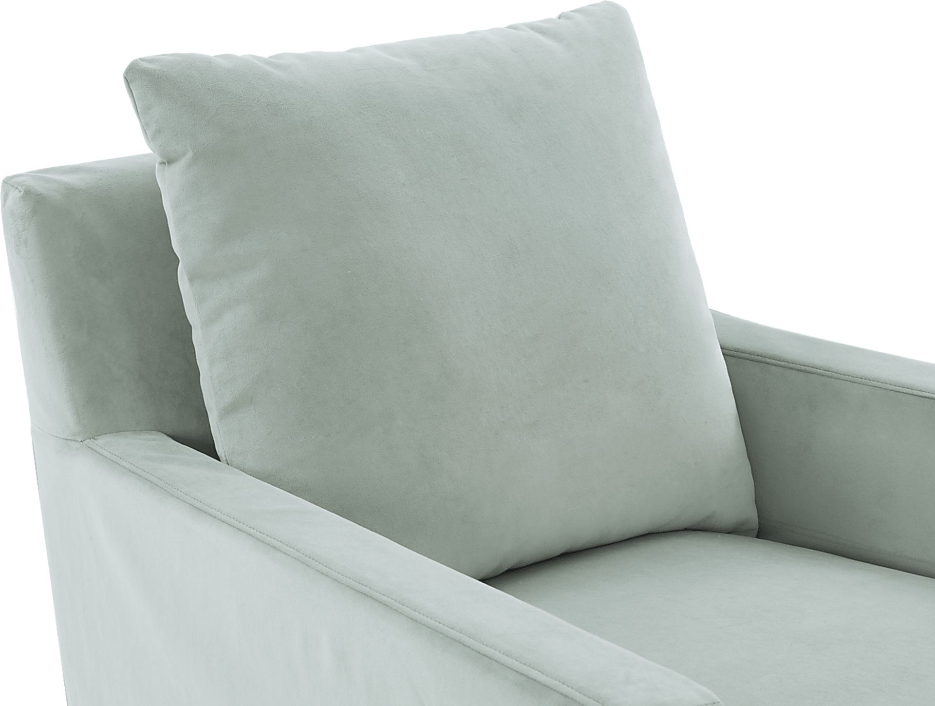 Mary Lou Green Slipcover Swivel Glider - Image 3