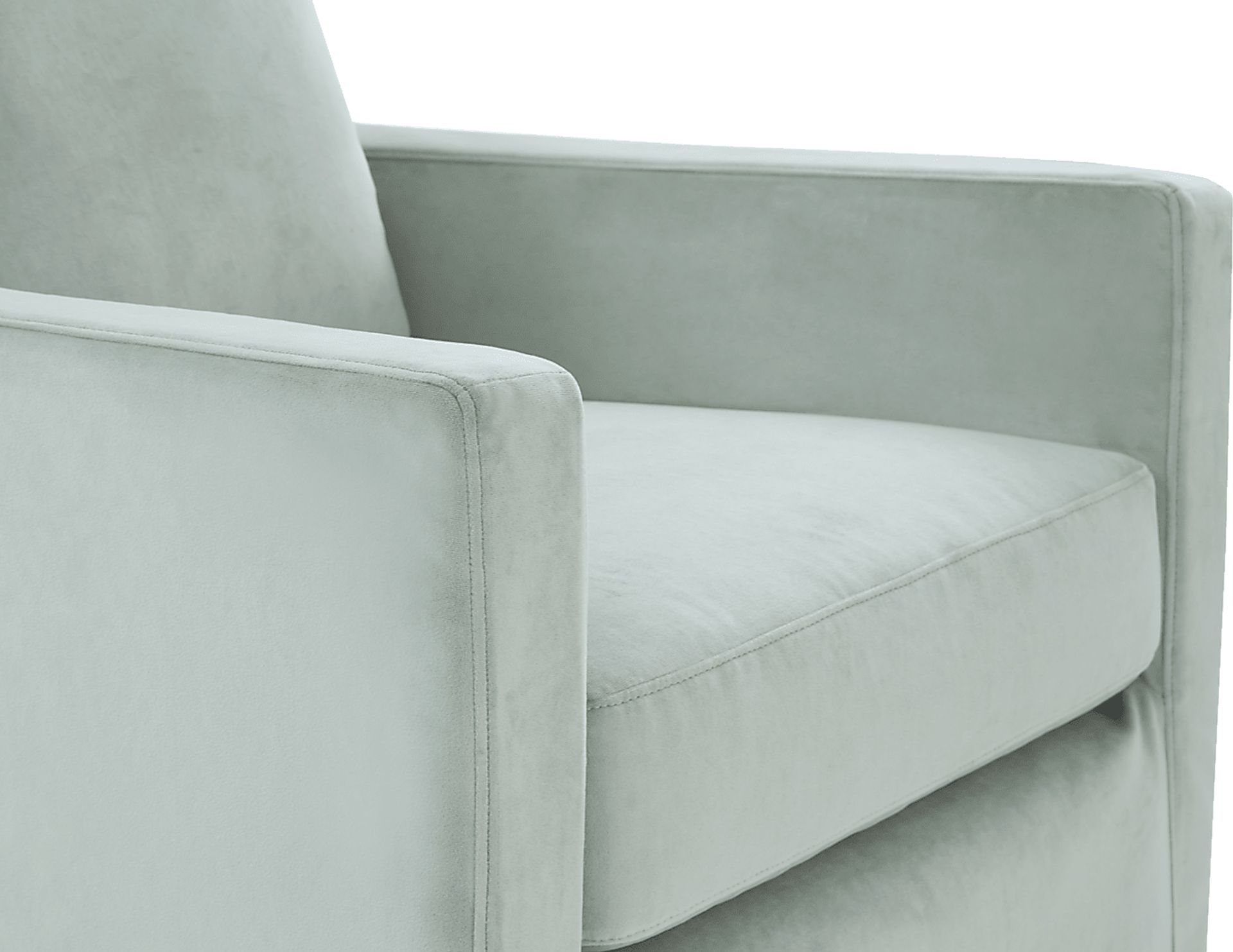 Mary Lou Green Slipcover Swivel Glider - Image 4
