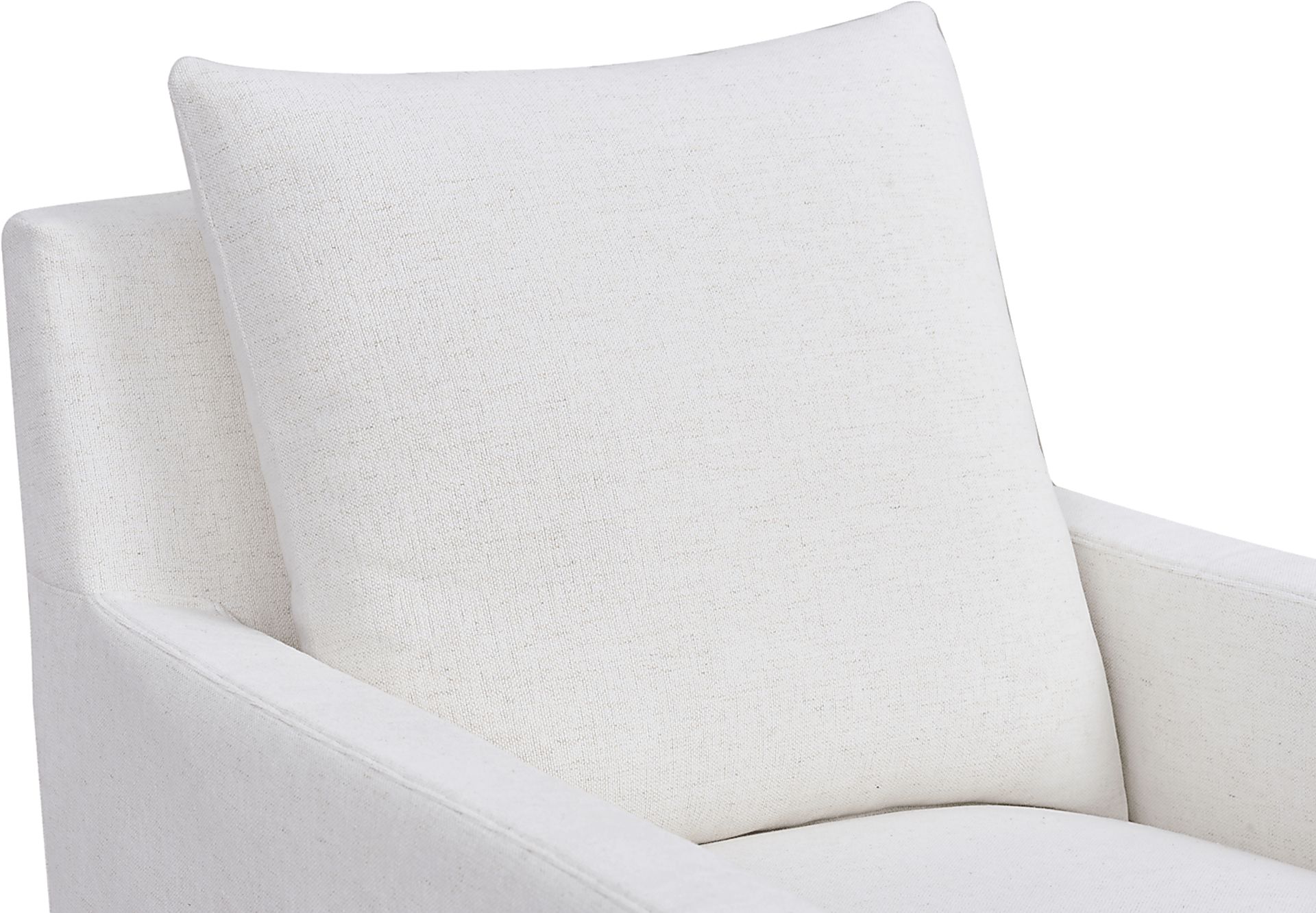 Mary Lou White Slipcover Swivel Glider - Image 3