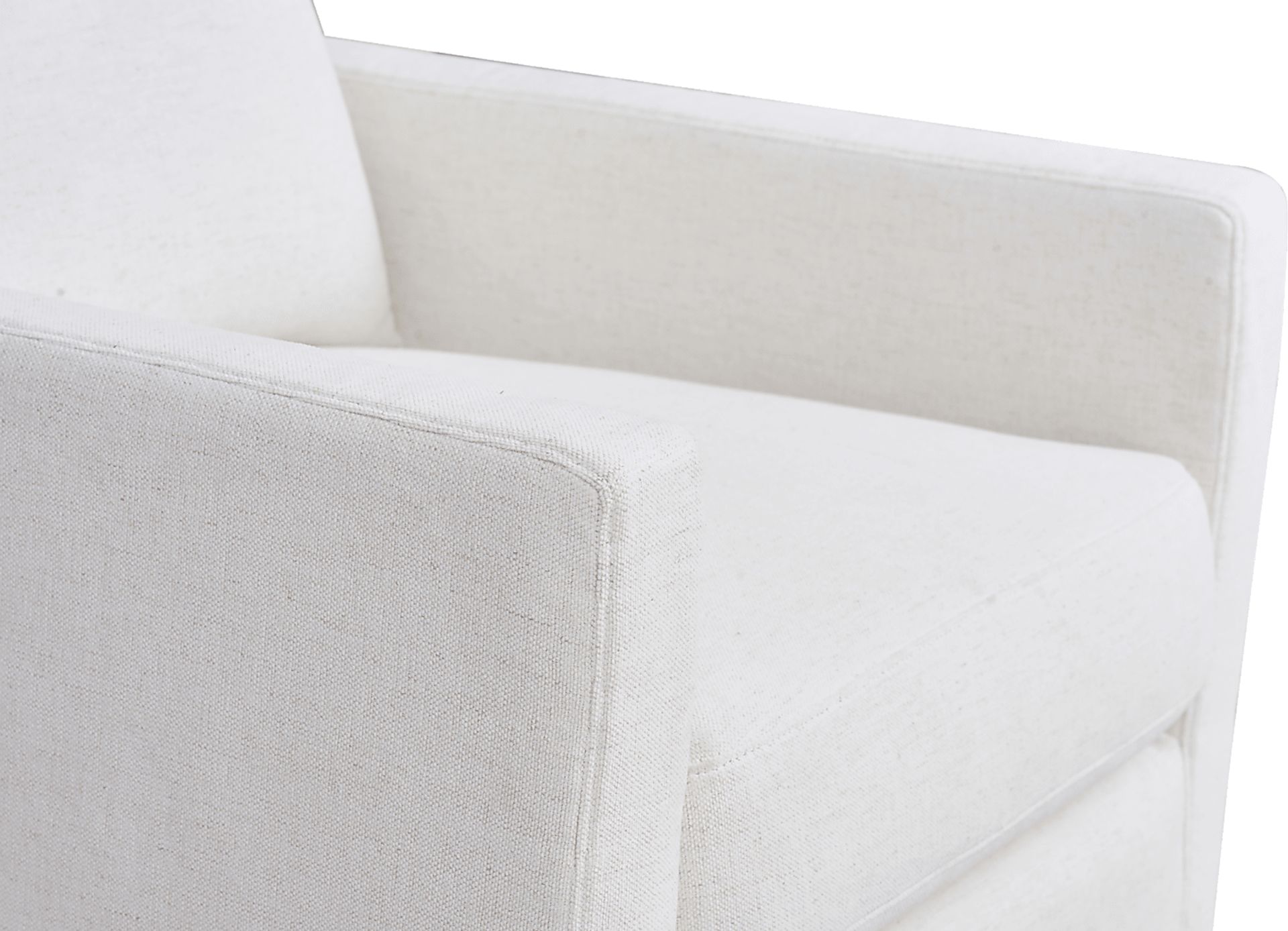 Mary Lou White Slipcover Swivel Glider - Image 4