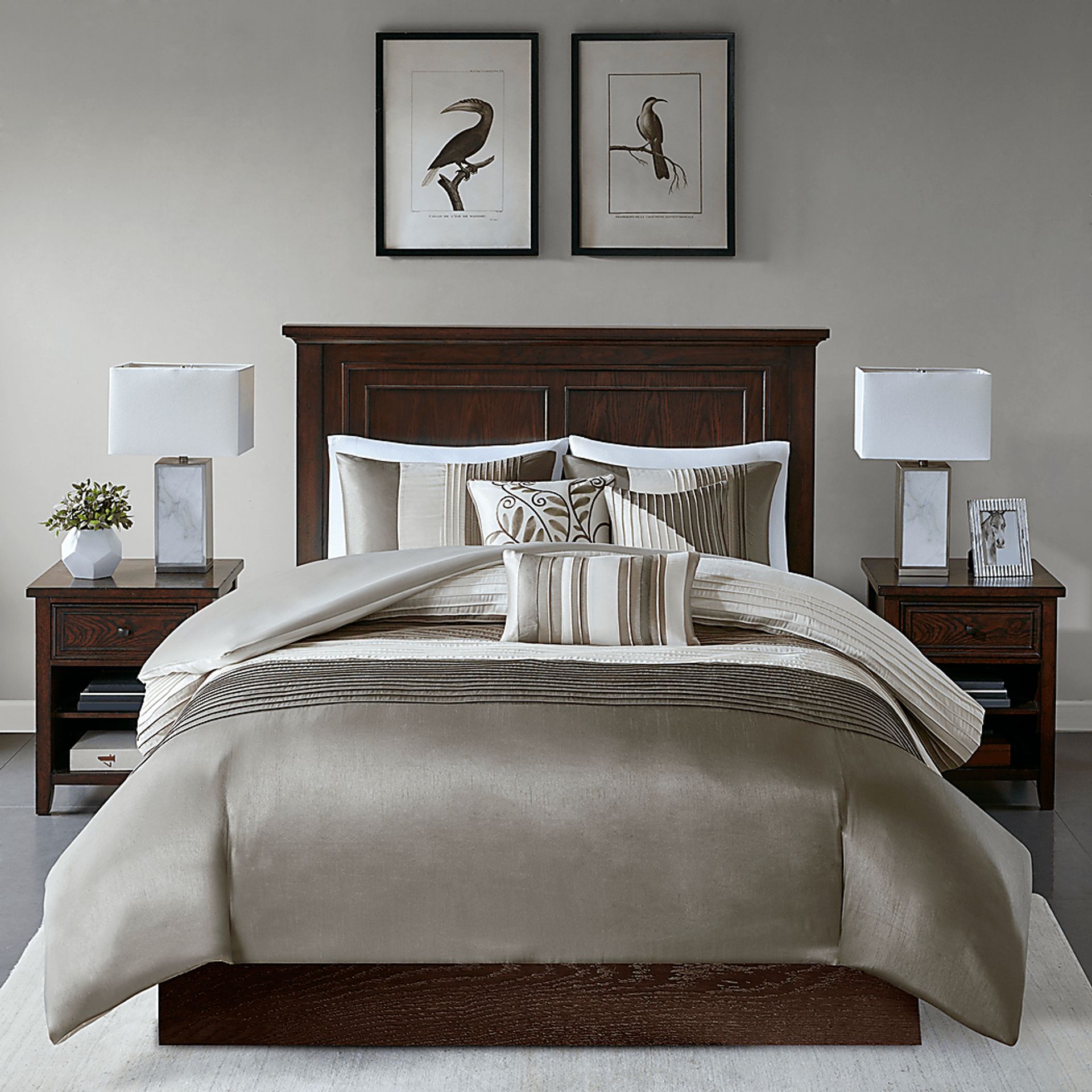 Maryn Natural 6 Pc Queen Duvet Set - Image 1