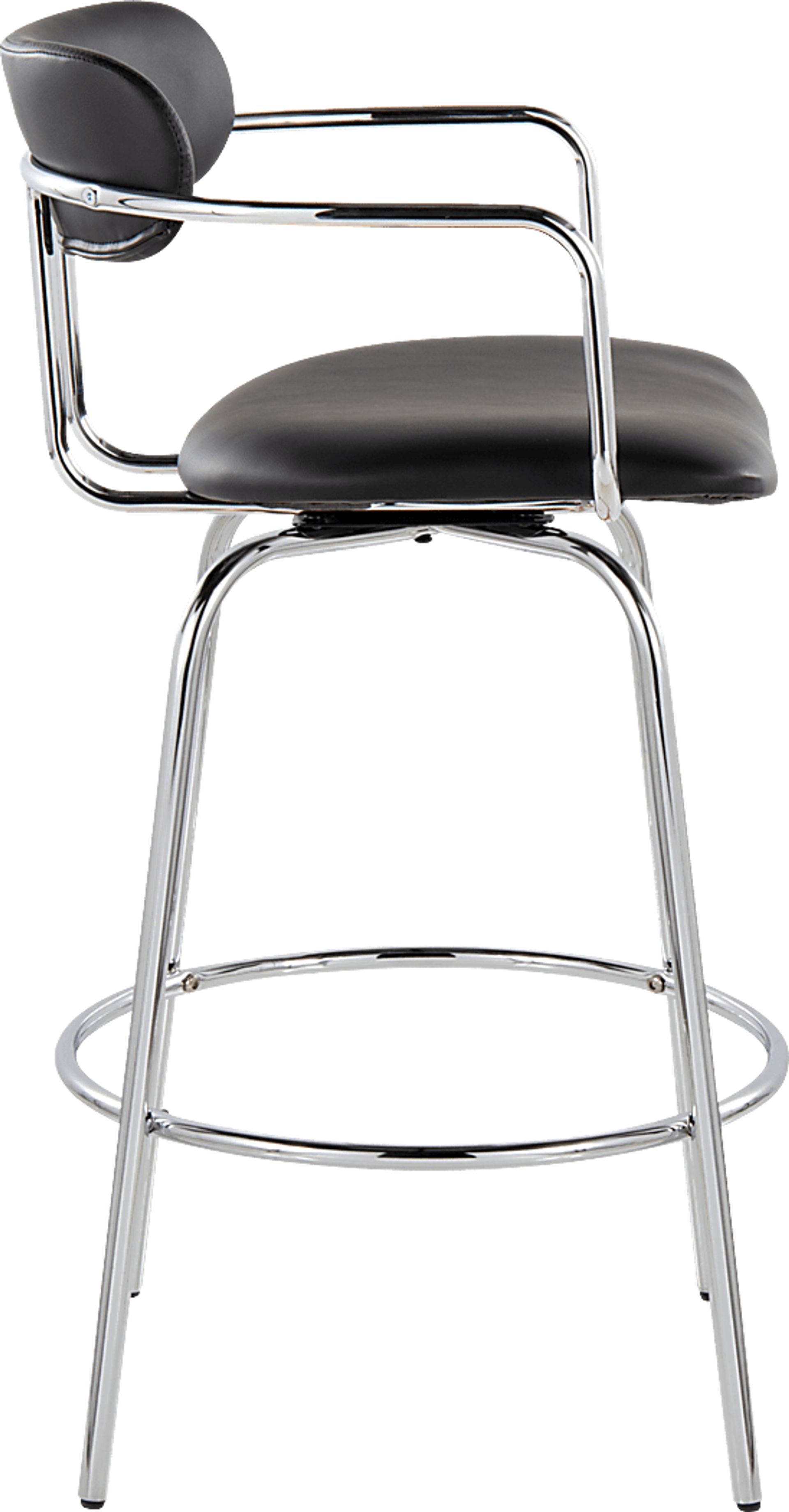 Marysa Black Counter Height Stool, Set of 2 - Image 5