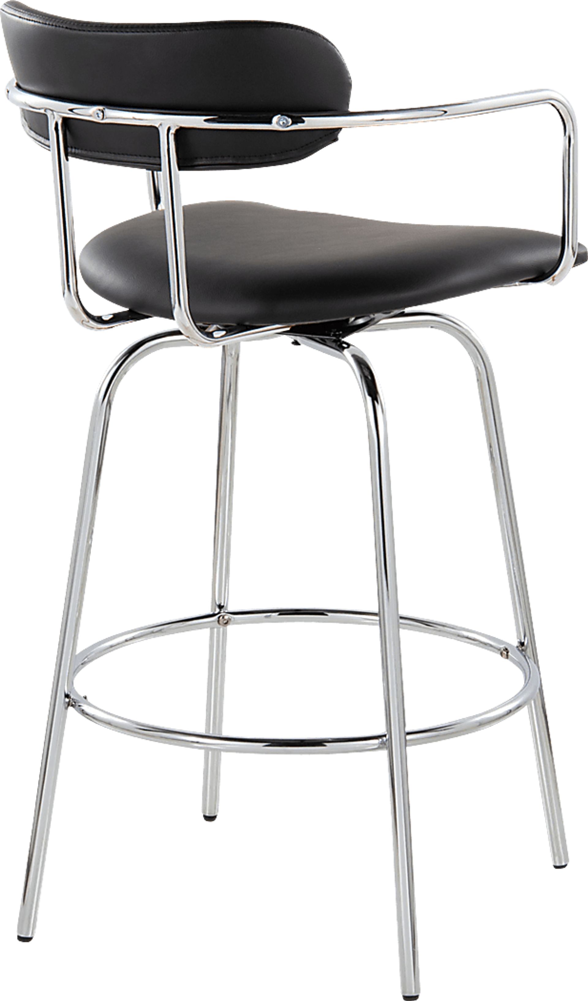 Marysa Black Counter Height Stool, Set of 2 - Image 6