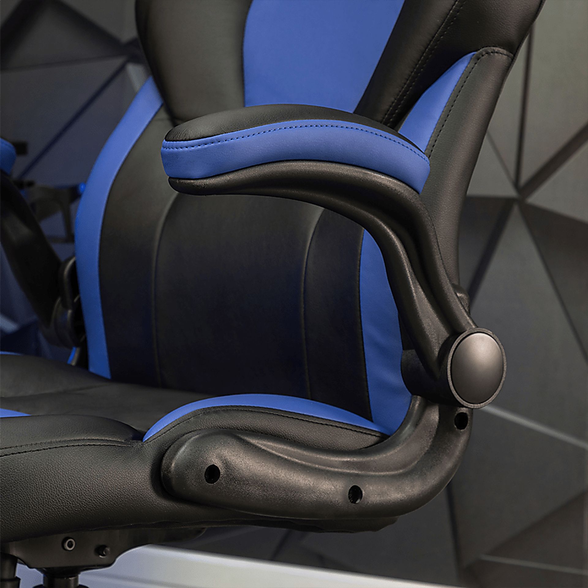 Masdon Black/Blue Office Chair - Image 9