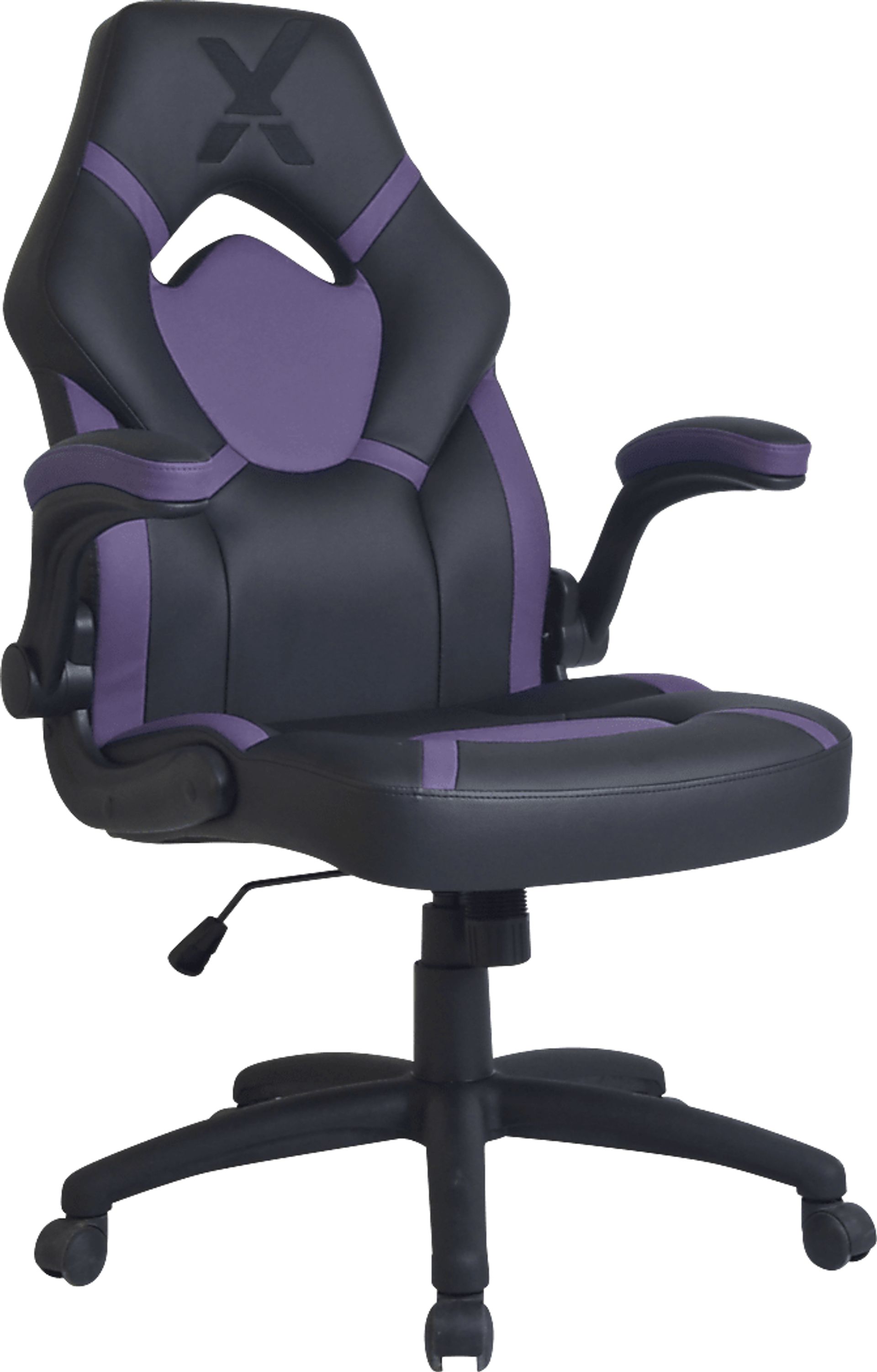 Masdon Black/Purple Office Chair - Image 1