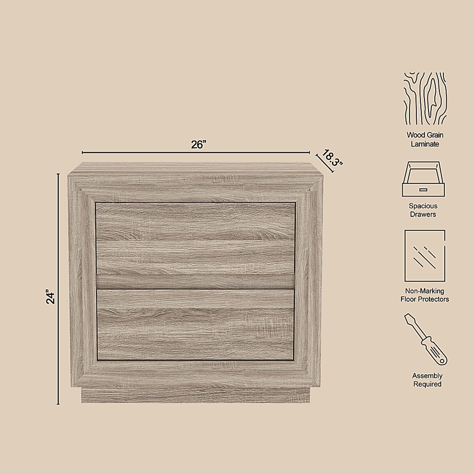 Masiva I Brown Nightstand - Image 8