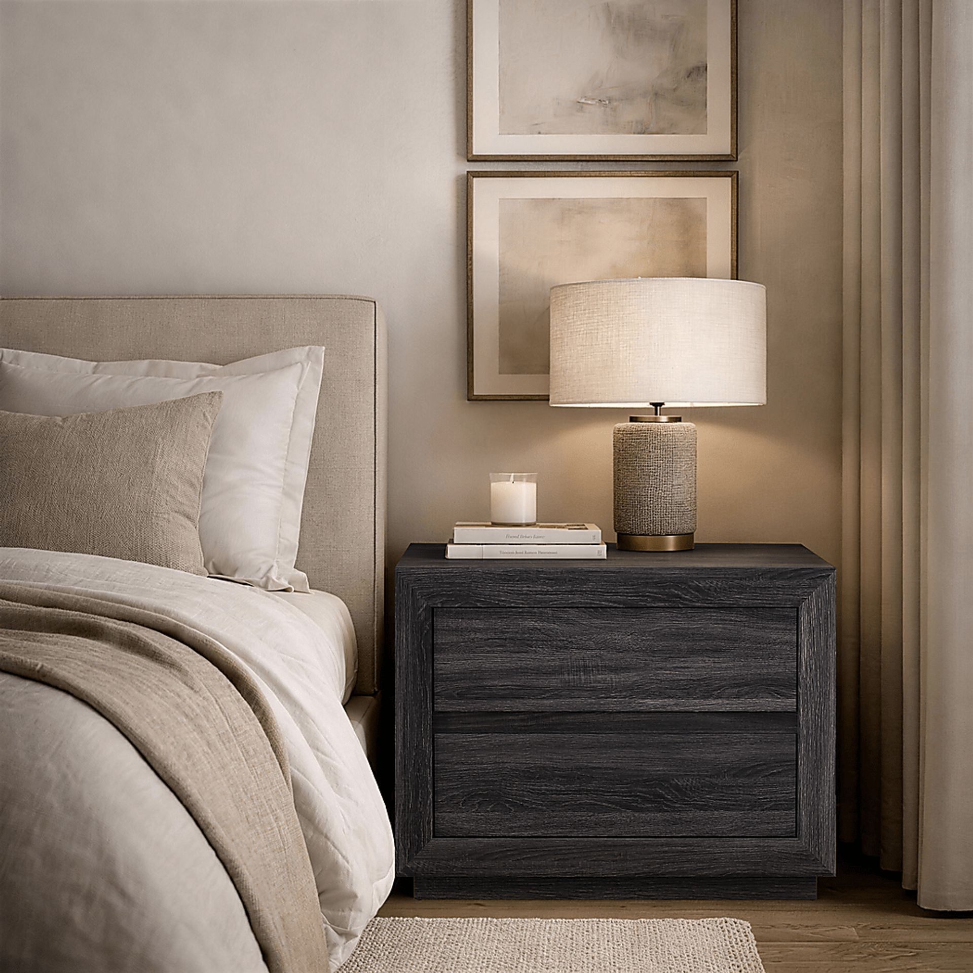 Masiva II Charcoal Nightstand - Image 2