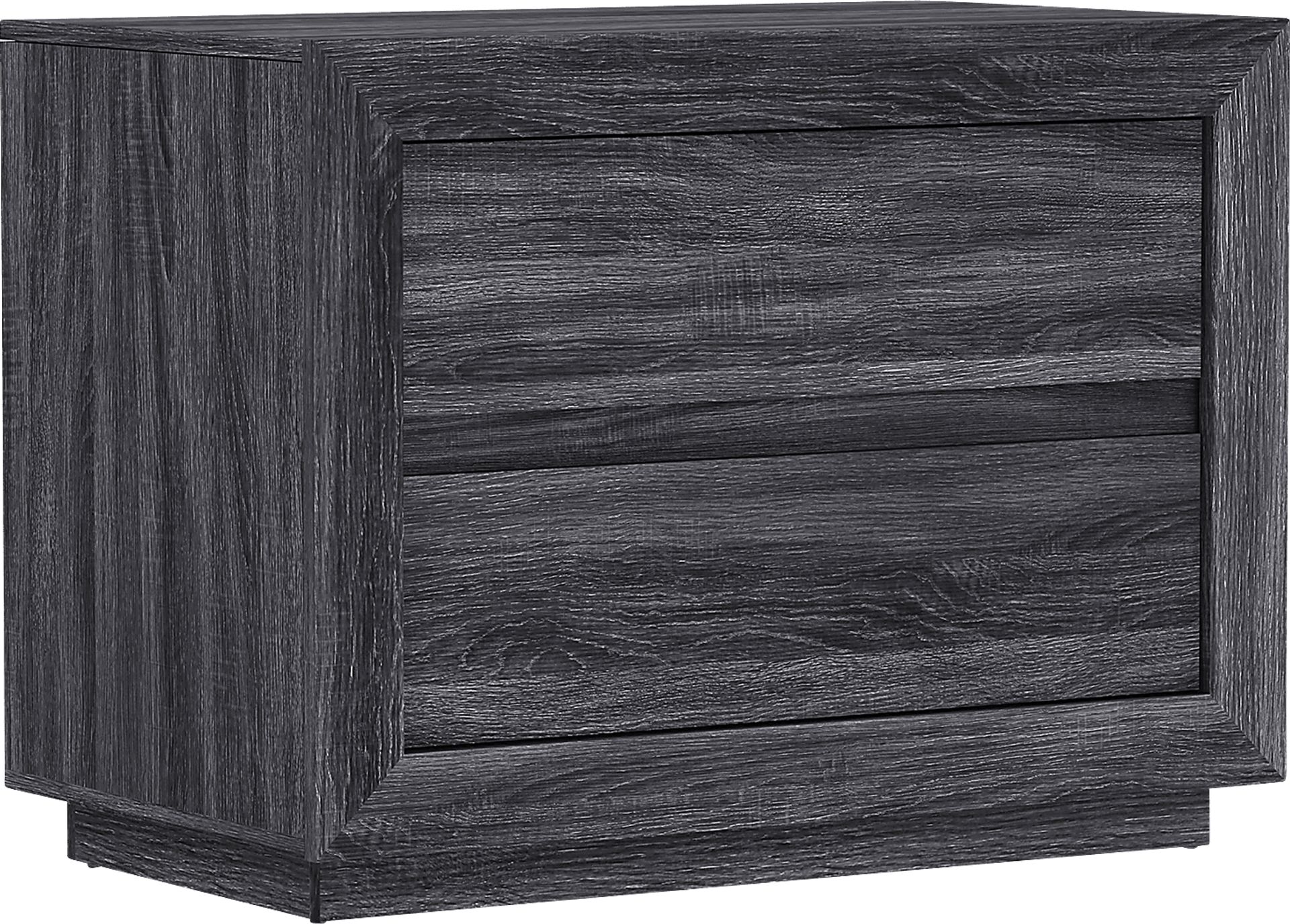 Masiva II Charcoal Black,Gray Nightstand | Rooms to Go