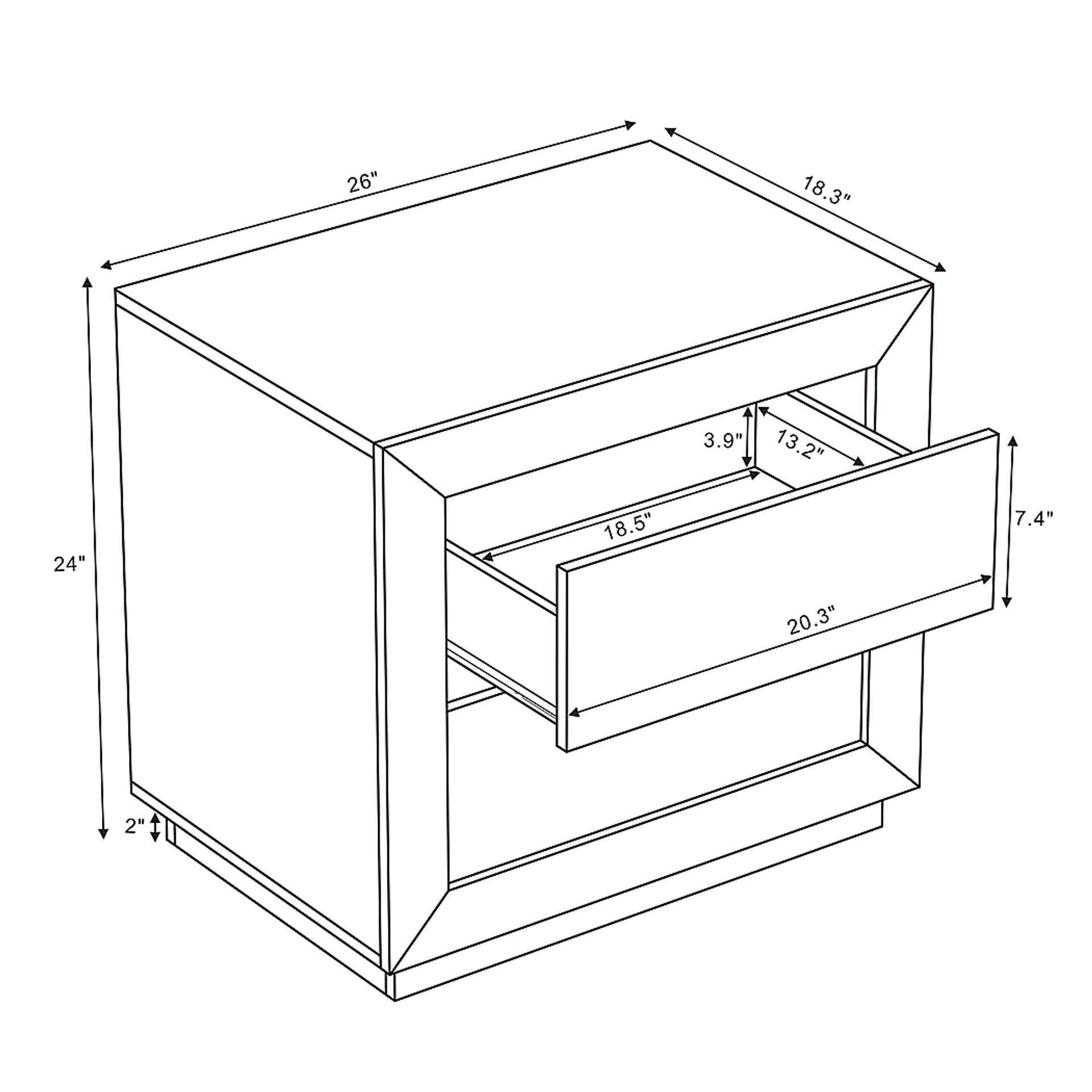 Masiva III Beige Nightstand - Image 6