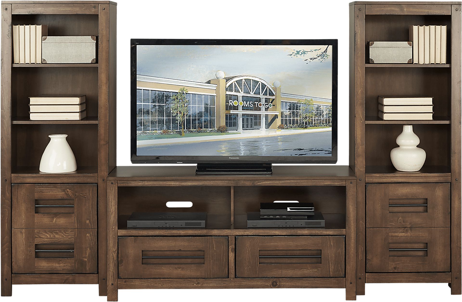 Mason Lake Cherry 3 Pc Wall Unit - Image 1