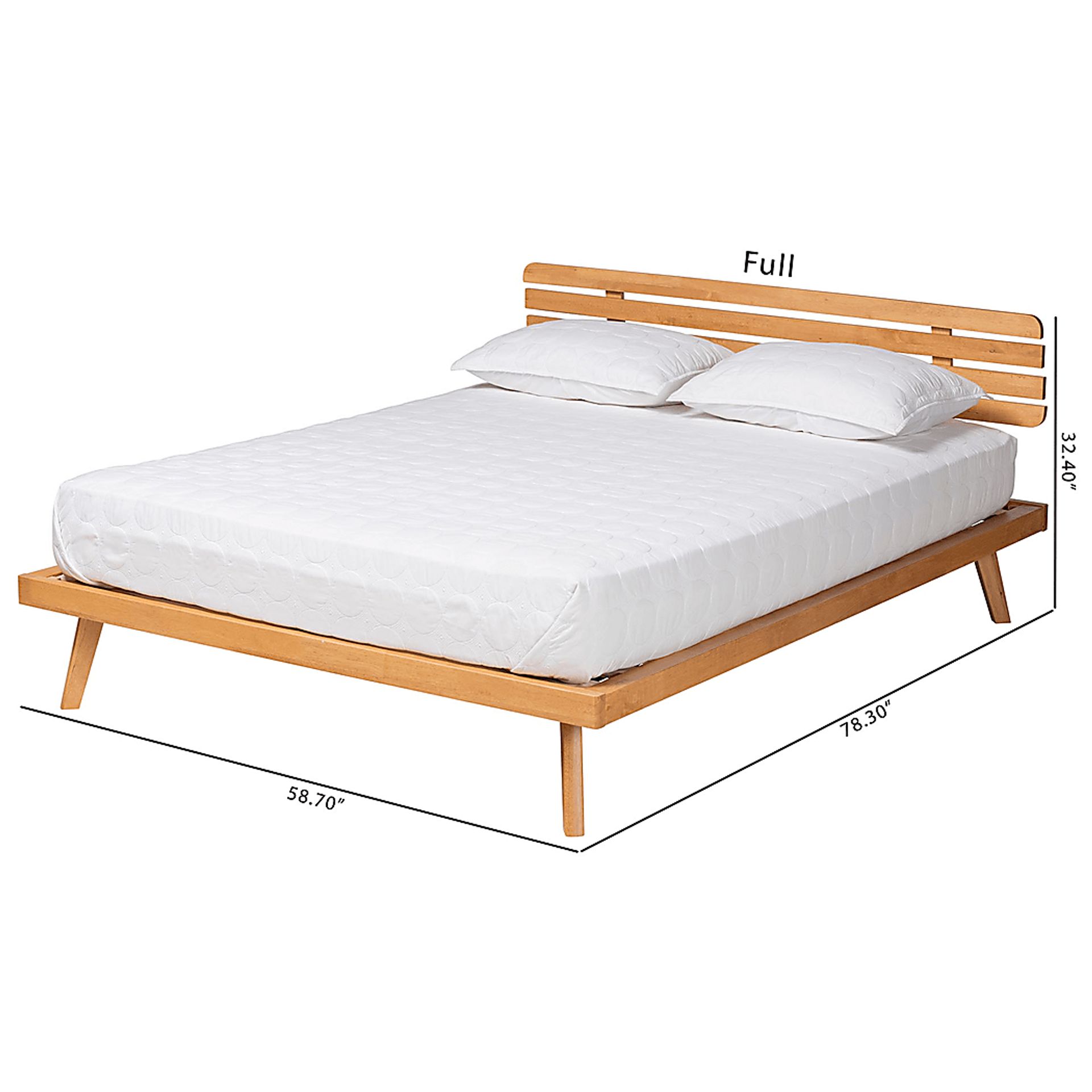 Massaro Brown Full Platform Bed - Image 9