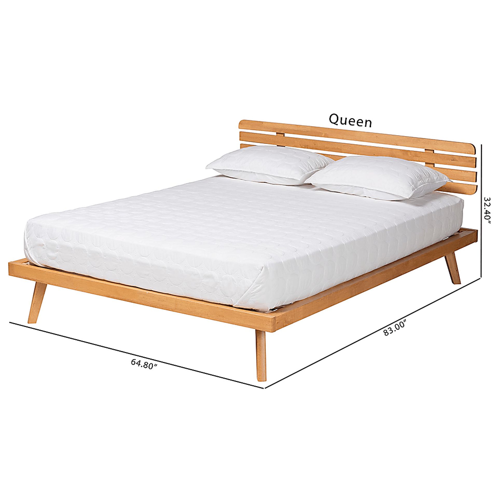 Massaro Brown Queen Platform Bed - Image 9