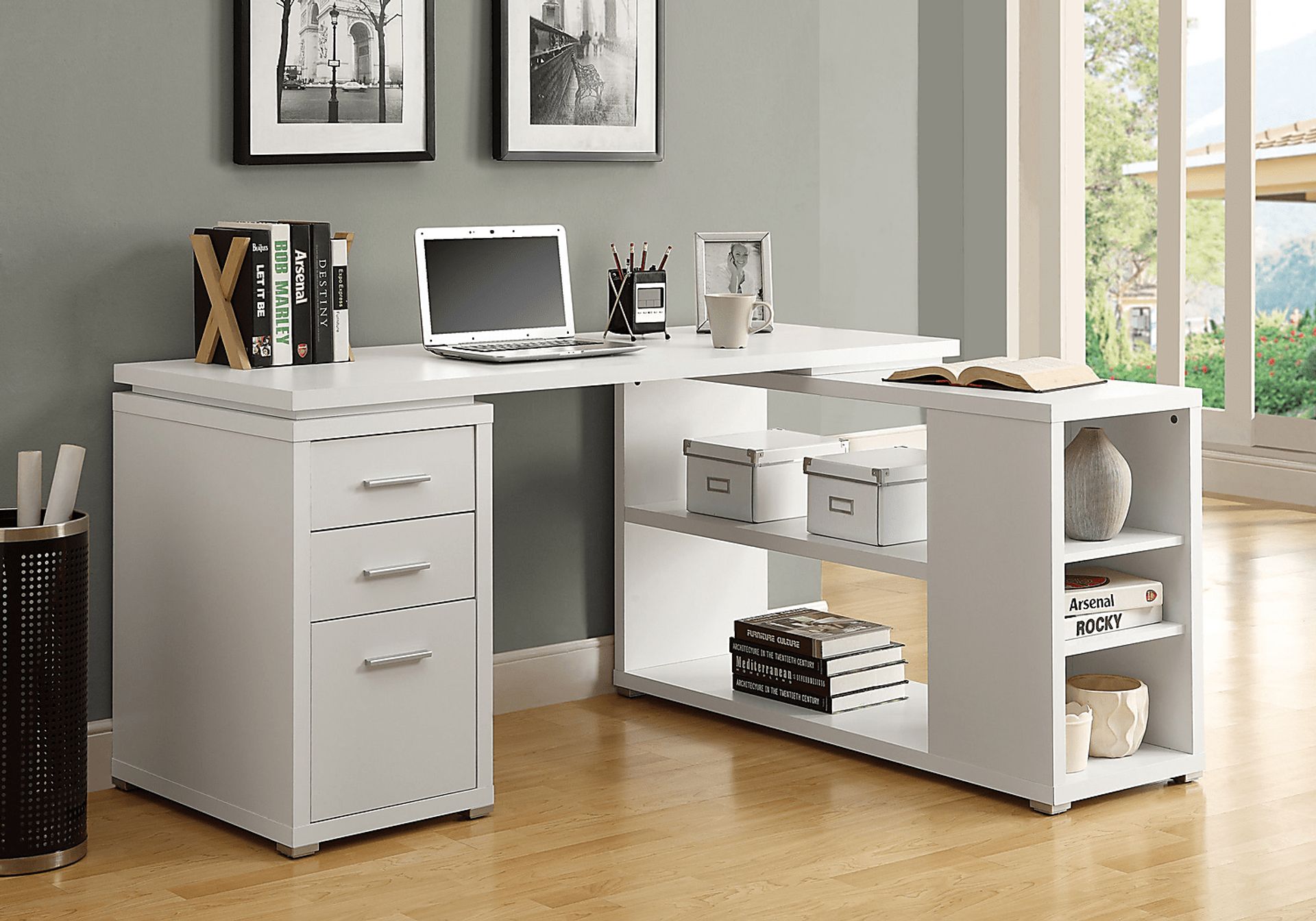 Massillon White Desk - Image 3