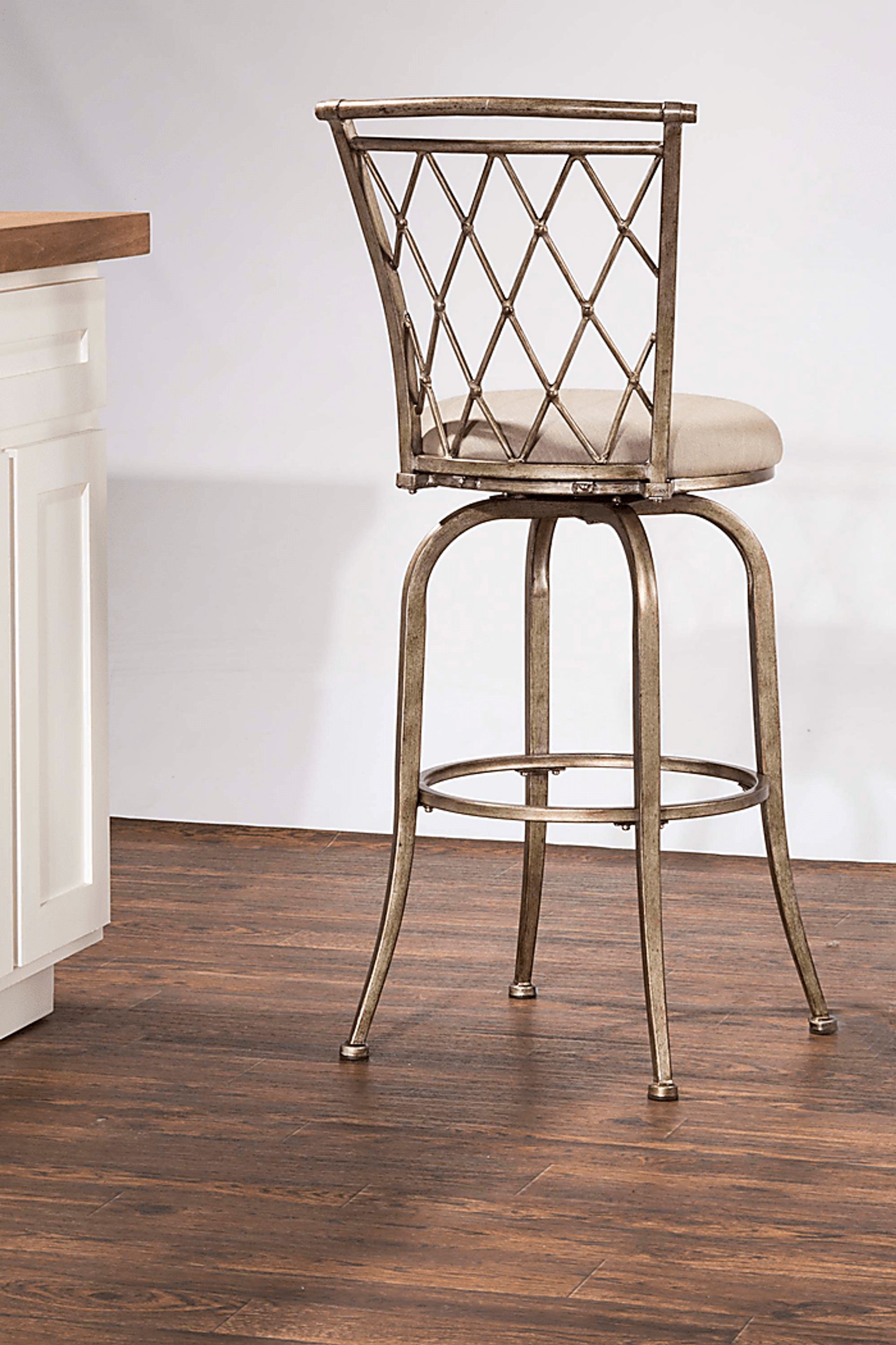 Mastock Champagne Swivel Barstool - Image 3