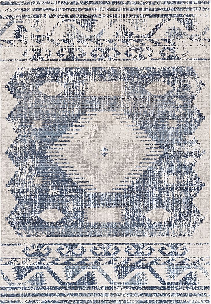 Matagorda Denim 7'10 x 10' Indoor/Outdoor Rug