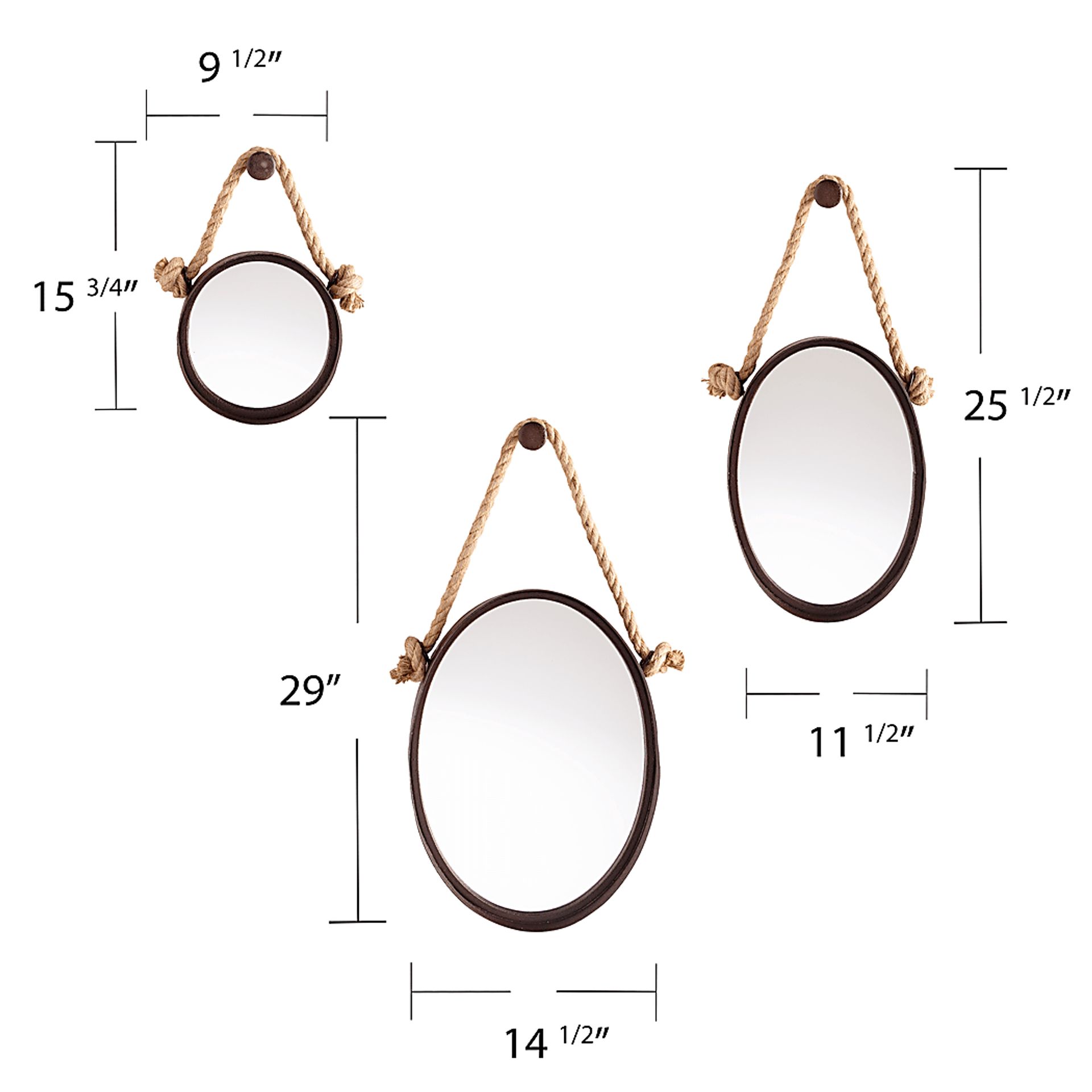 Matalee Black Mirror, Set of 3 - Image 6