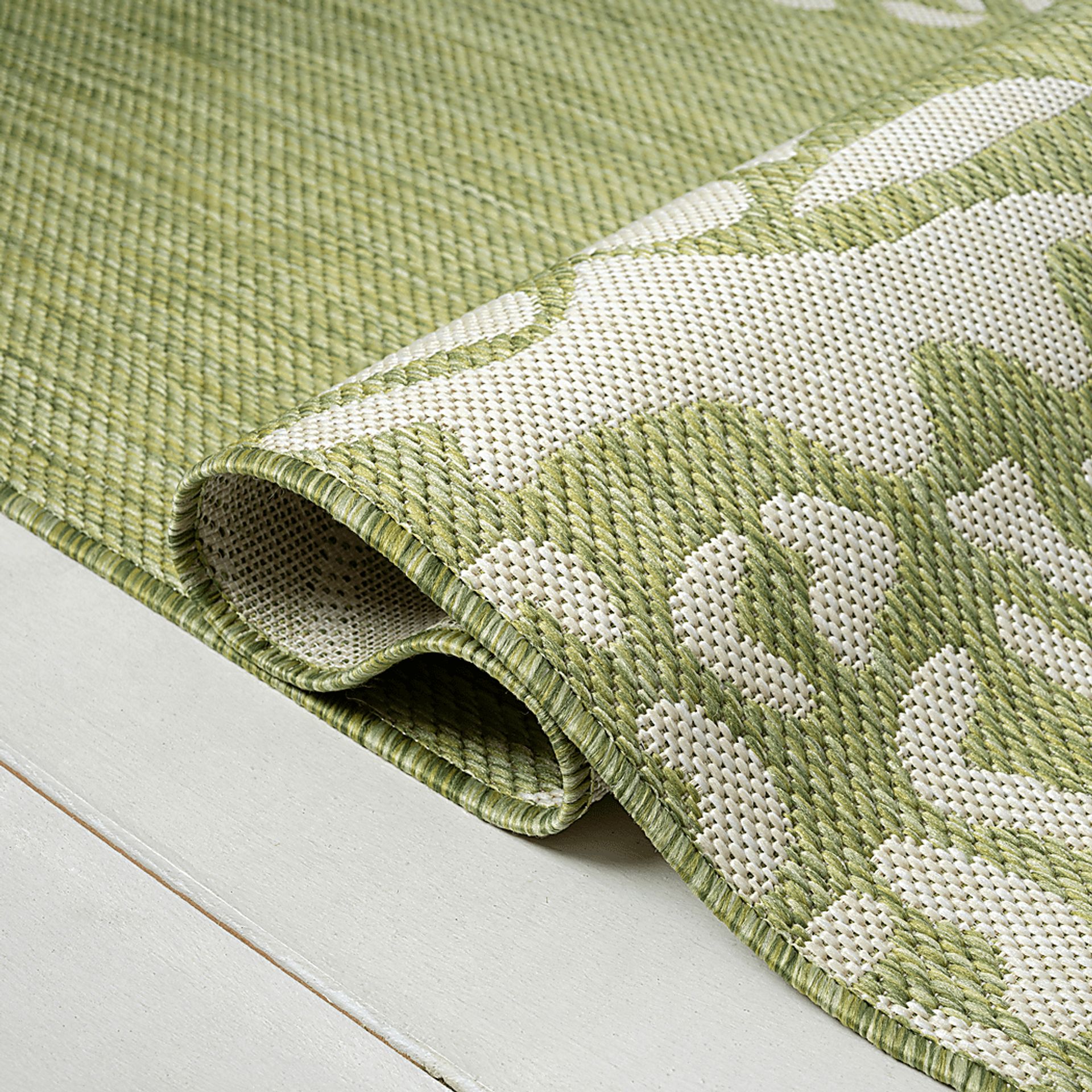 Matarane Green 5' x 7' Indoor/Outdoor Rug - Image 5