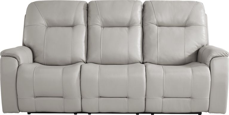 Matthews Cove Leather Triple Power Reclining Sofa