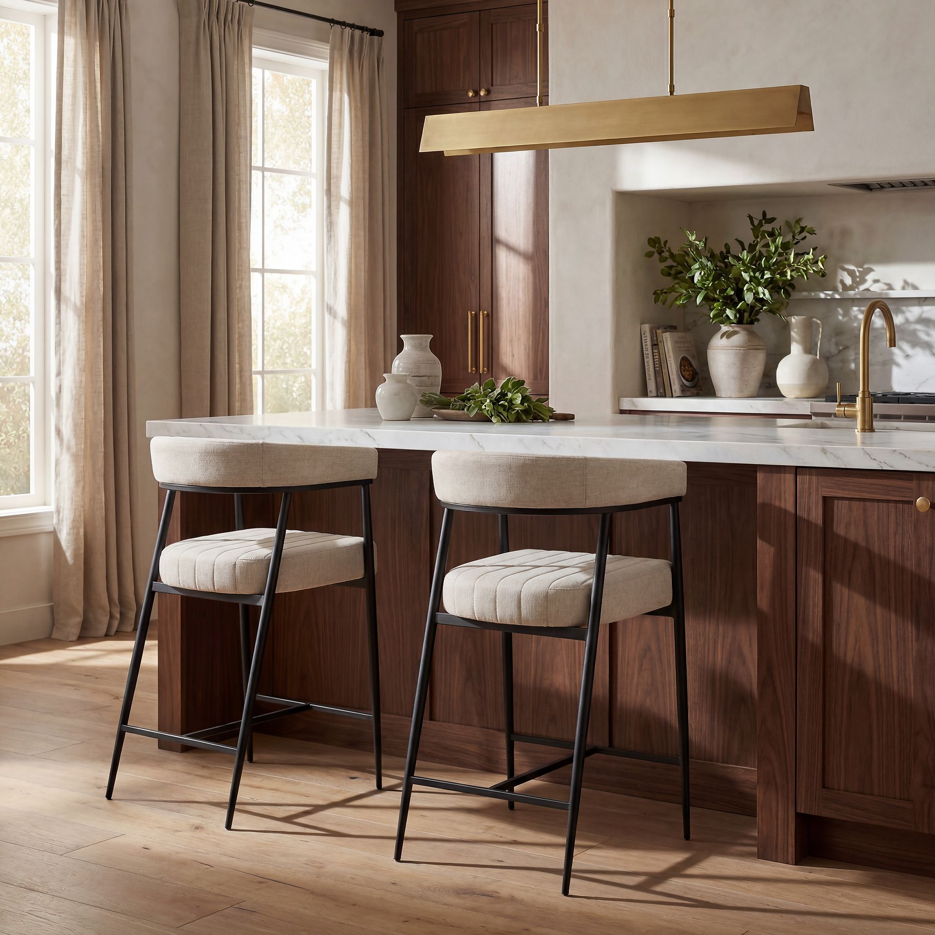 Mathis Cream Counter Height Stool - Image 3