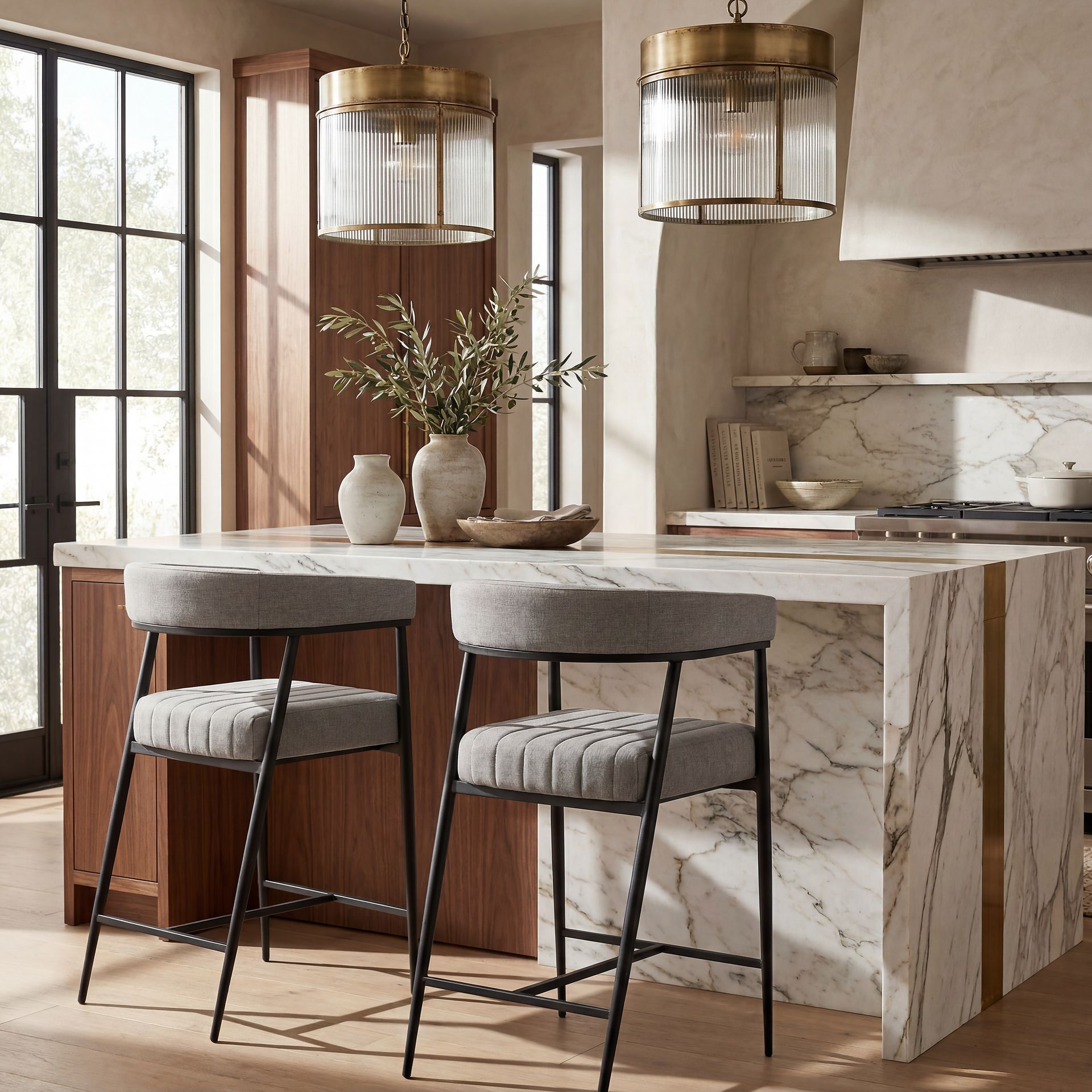 Mathis Gray Counter Height Stool - Image 3
