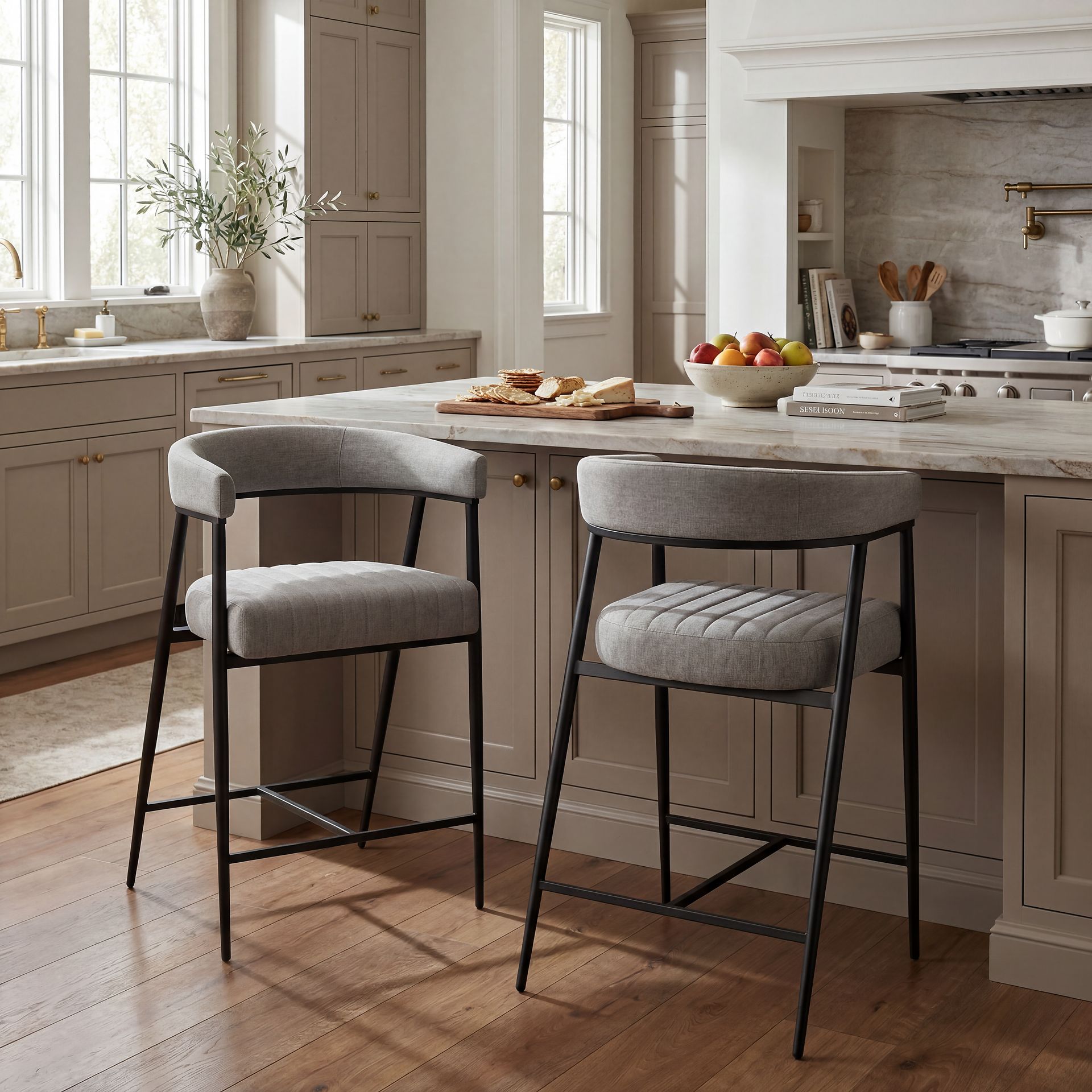 Mathis Gray Counter Height Stool - Image 5