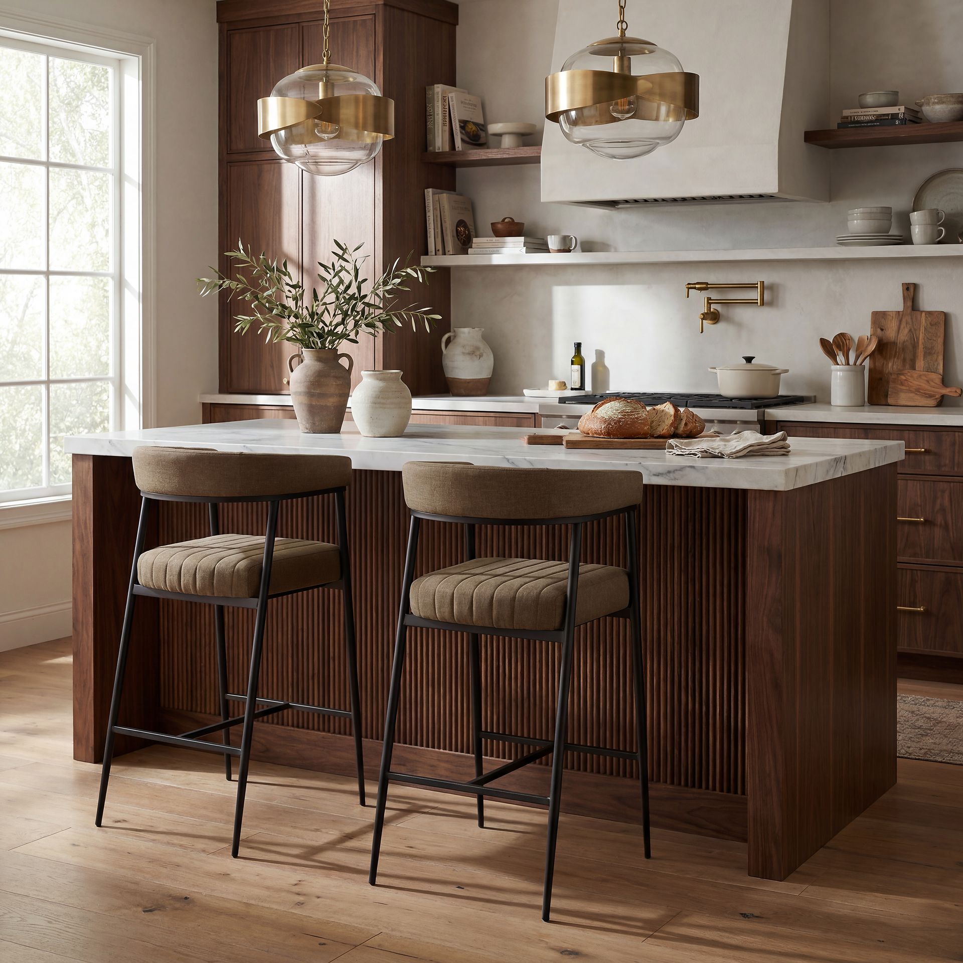 Mathis Green Bar Stool - Image 3