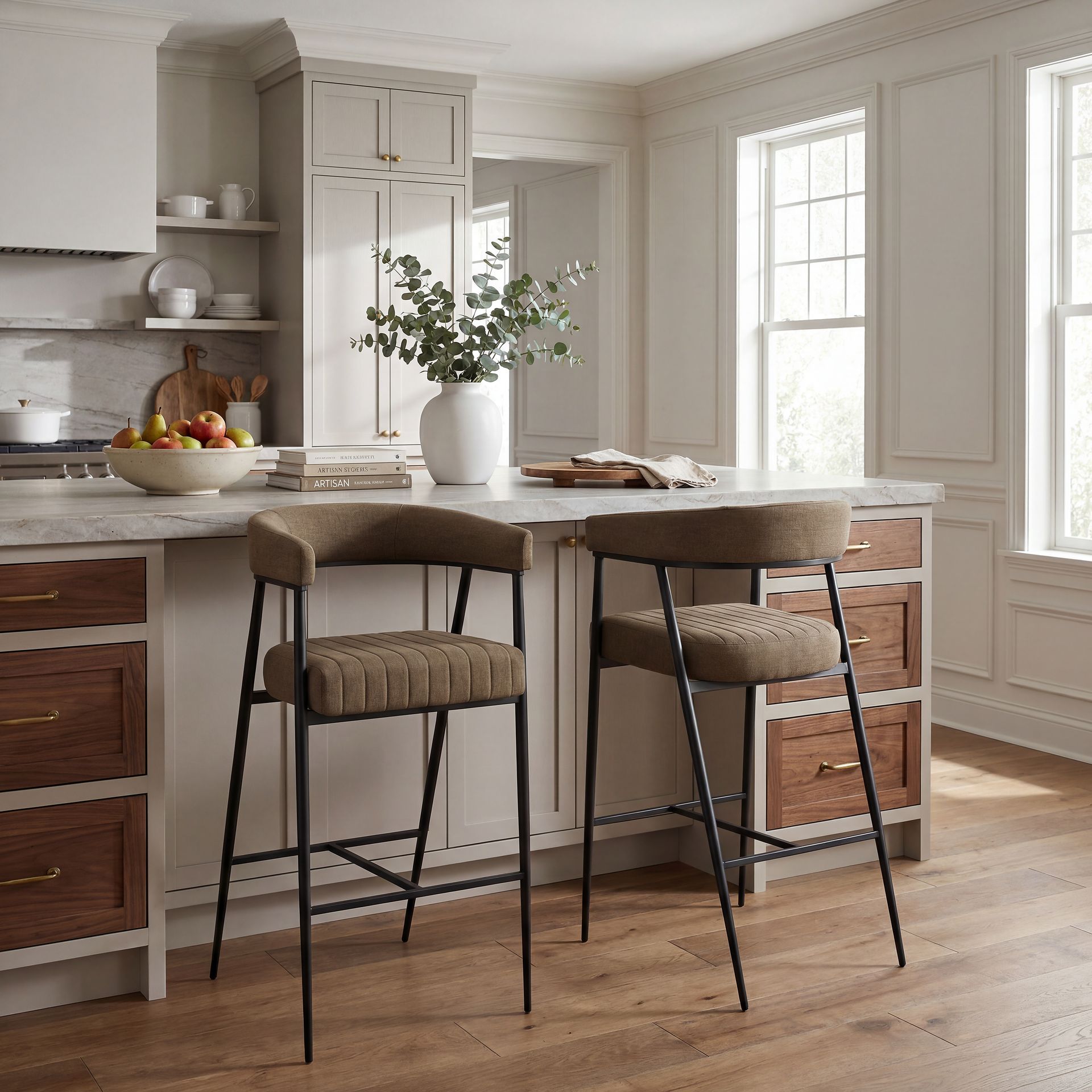 Mathis Green Bar Stool - Image 5