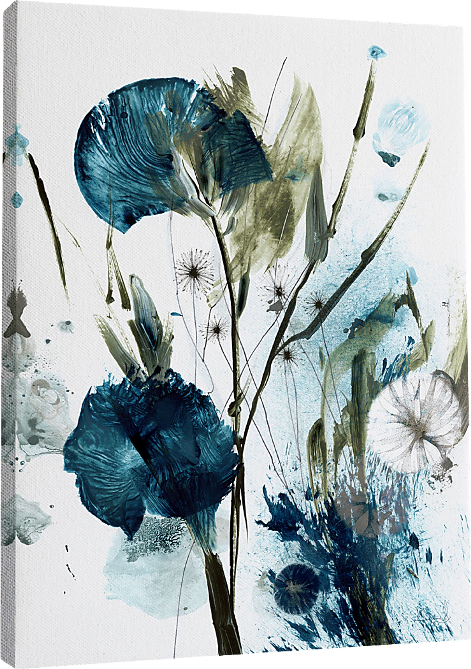 Matigo Teal Canvas Wall Art - Image 1