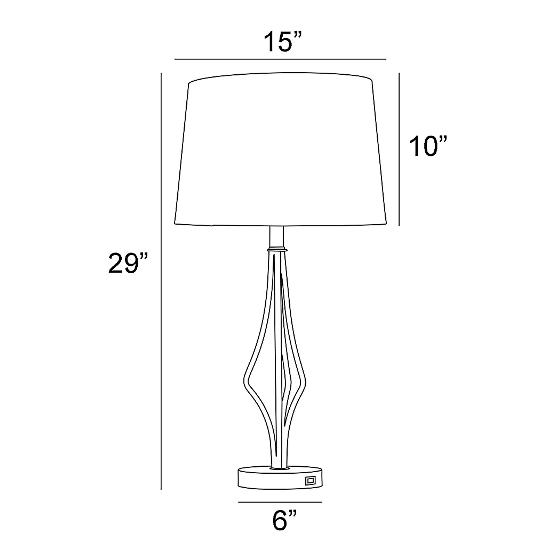 Matlida Summit Black Lamp, Set of 3 - Image 8