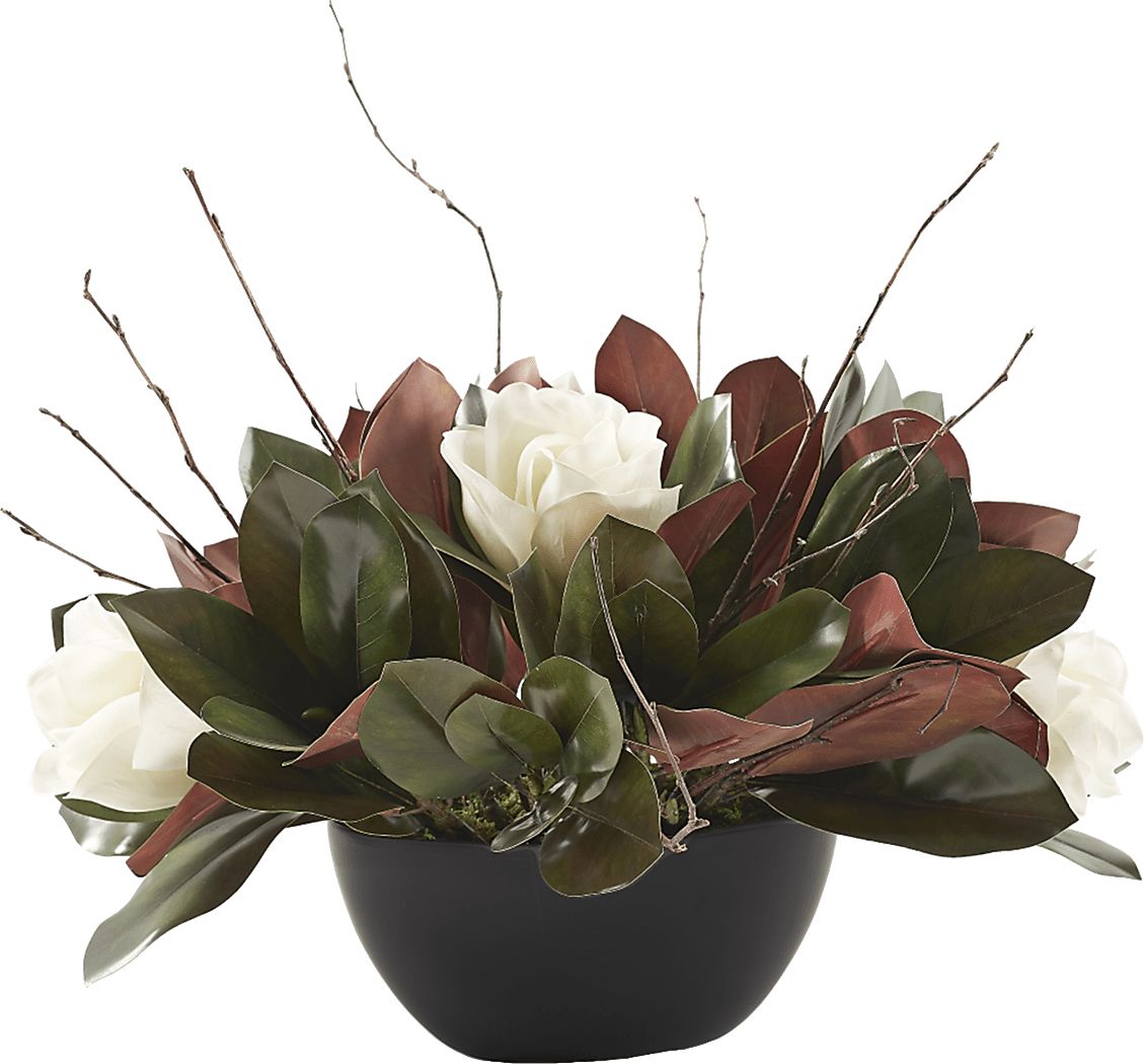 Matney Black Magnolia Silk Plant