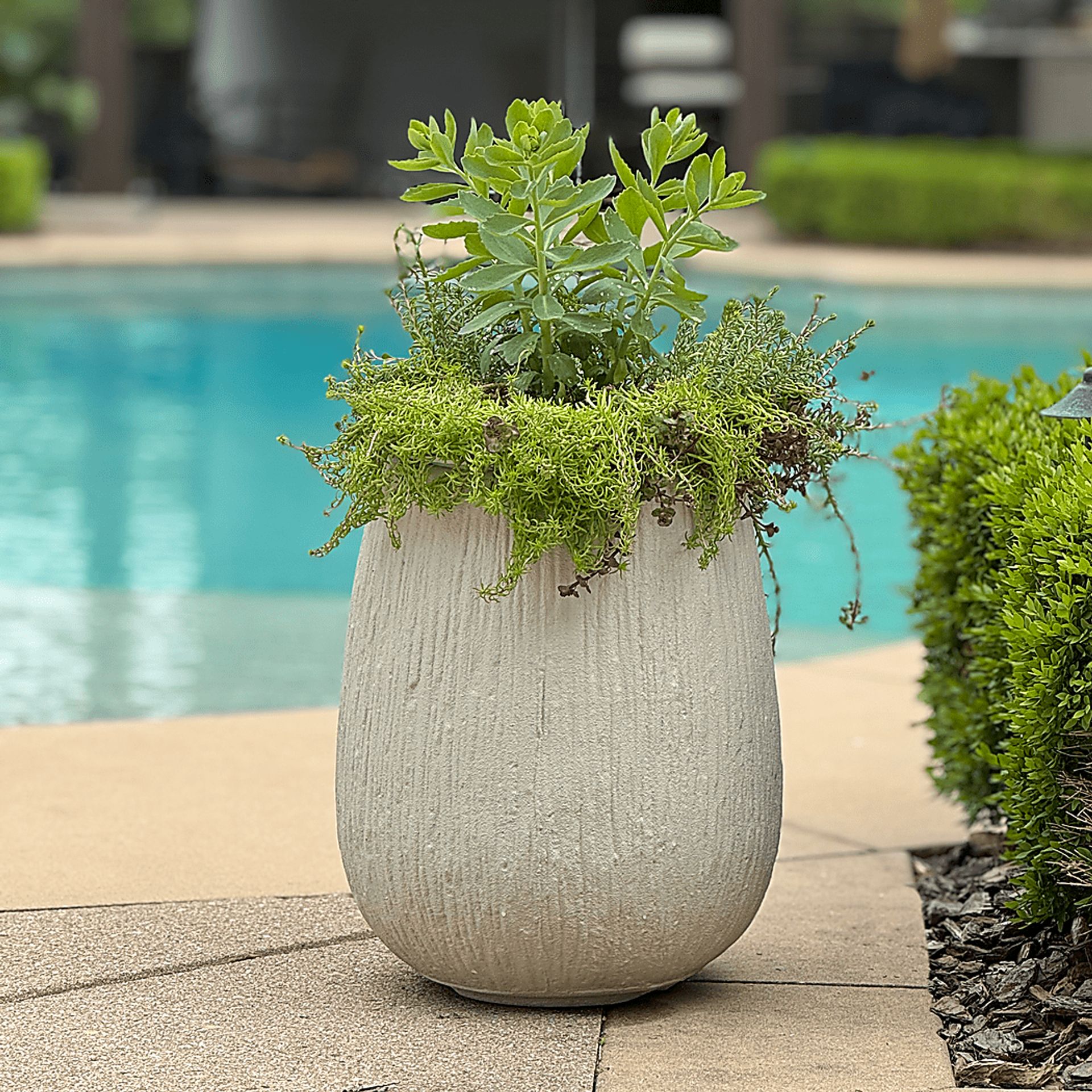 Matri White Outdoor Planter - Image 2