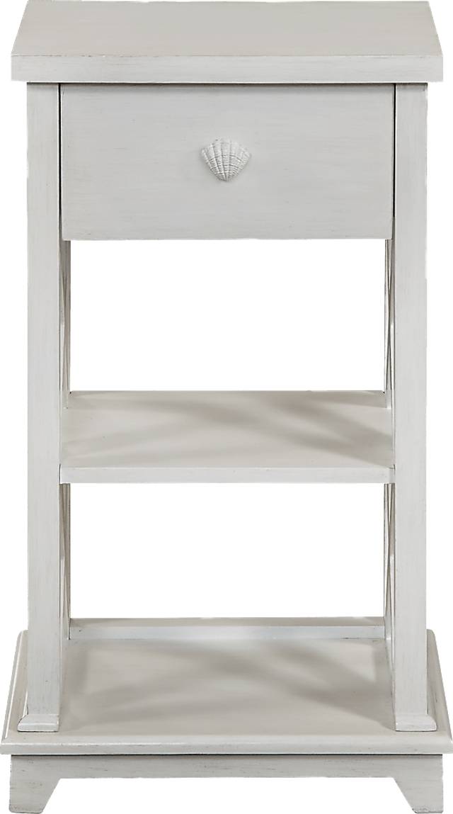 Matson White Chairside Table - Thumbnail - Image 2