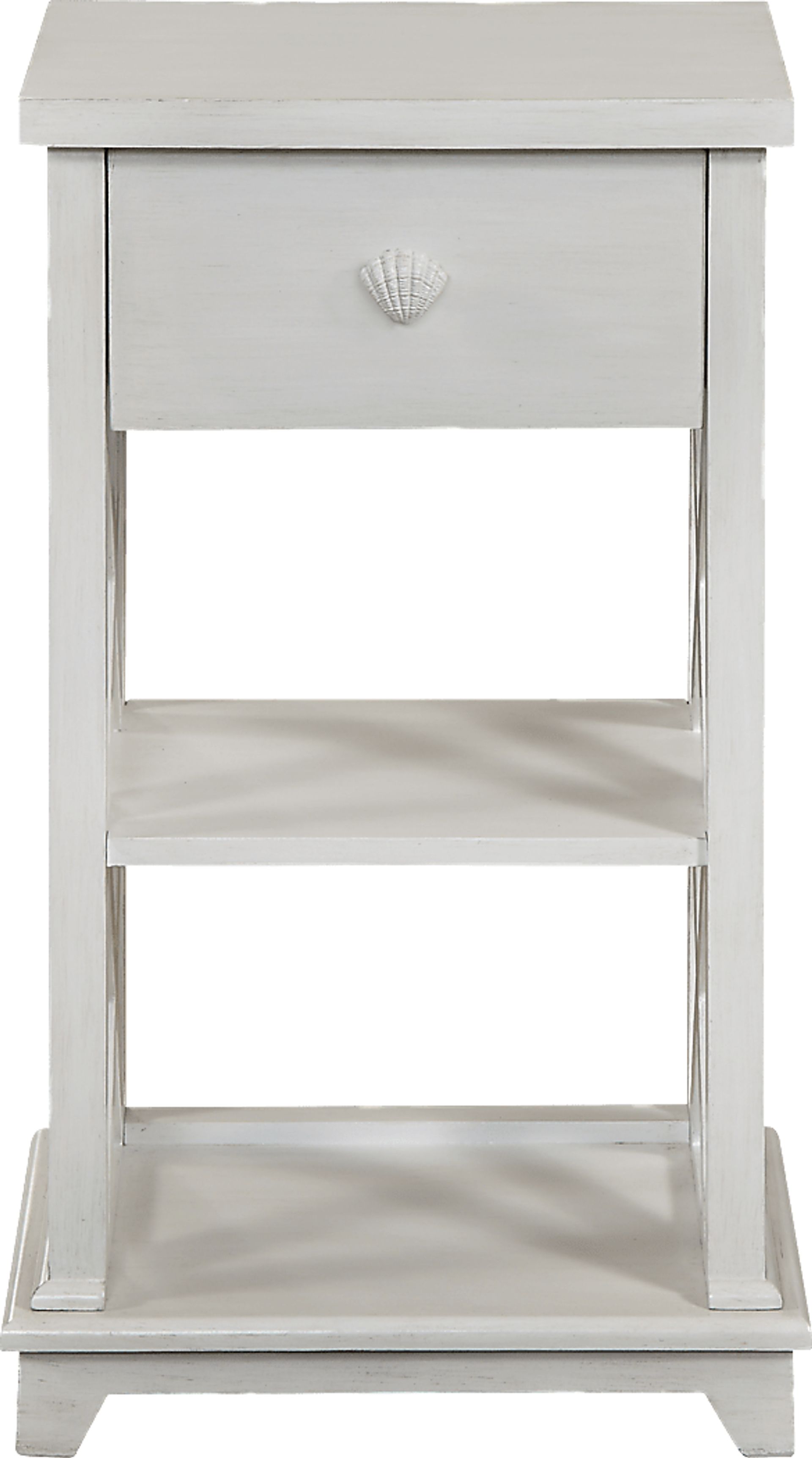 Matson White Chairside Table - Image 2