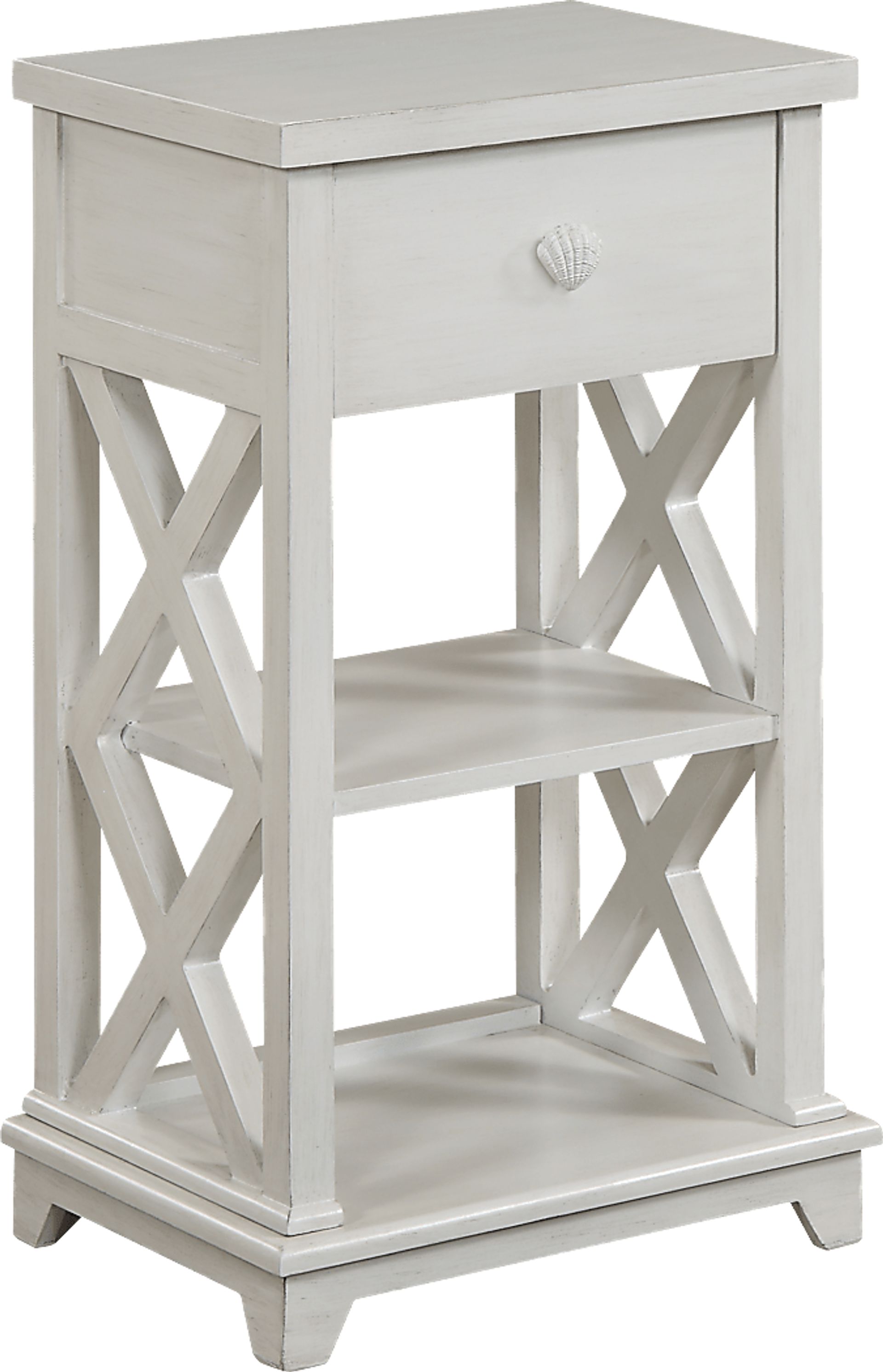 Matson White Chairside Table - Image 1