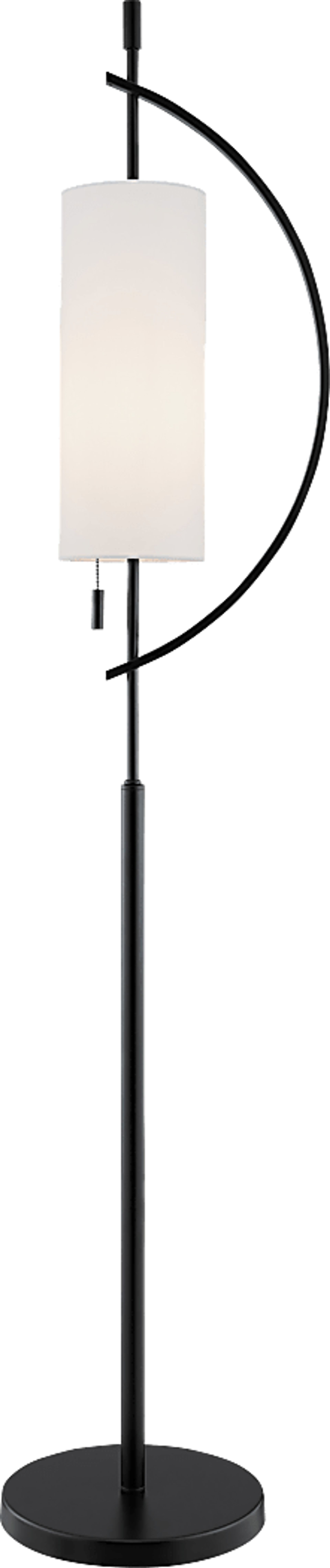 Mattei Court Black Floor Lamp - Image 1