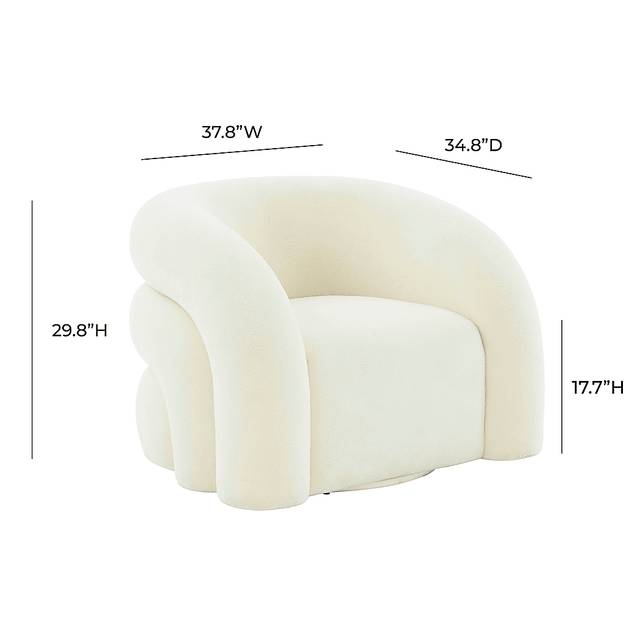 Matthai Cream Accent Chair - Thumbnail - Image 6