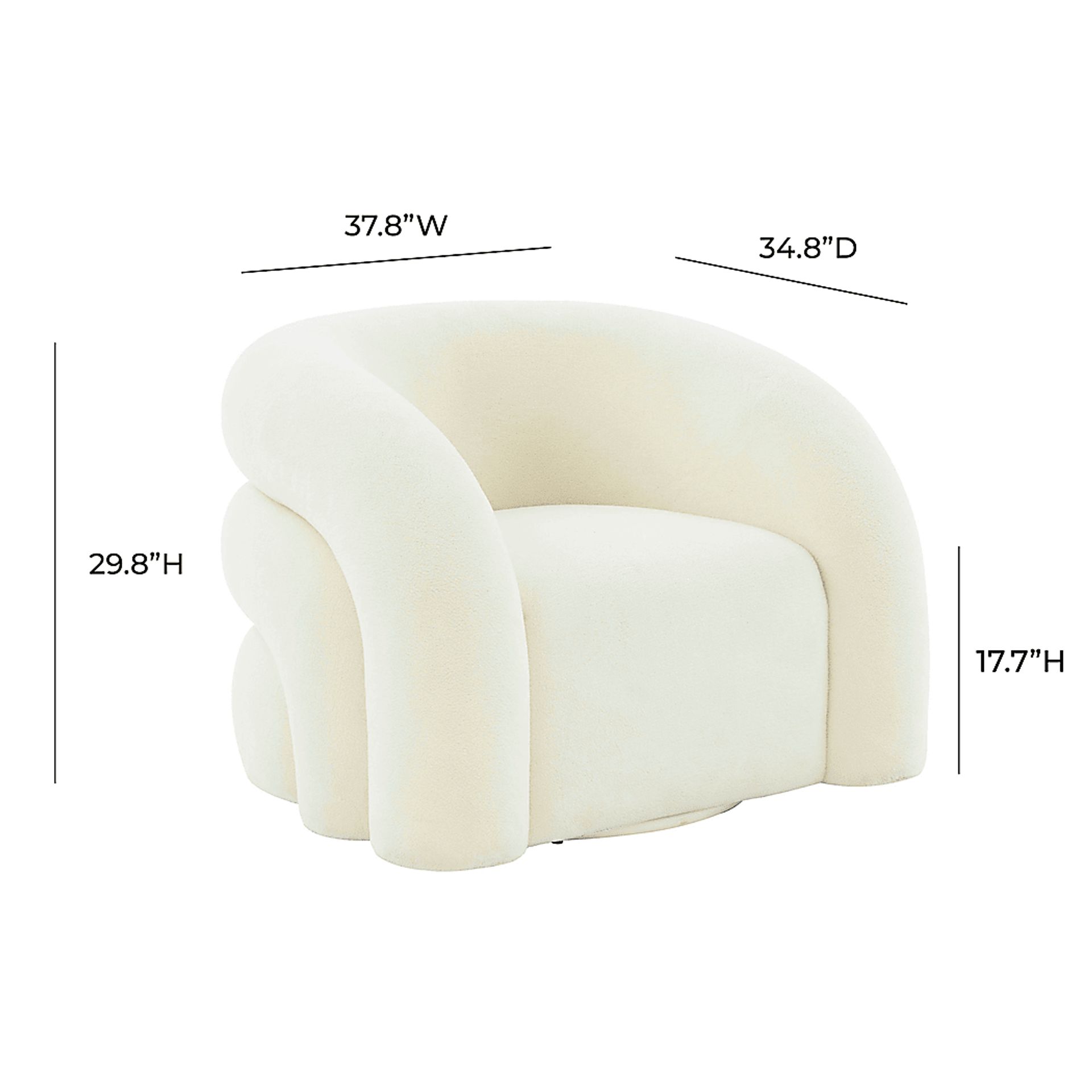 Matthai Cream Accent Chair - Image 6