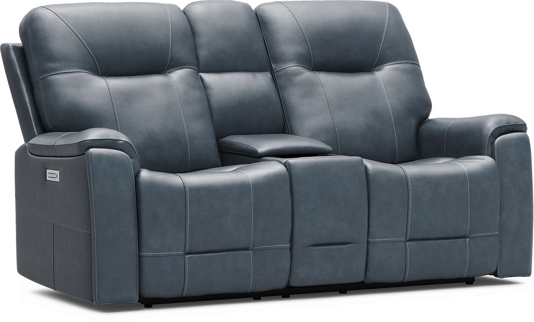 Matthews Cove Leather Triple Power Reclining Living Room Set