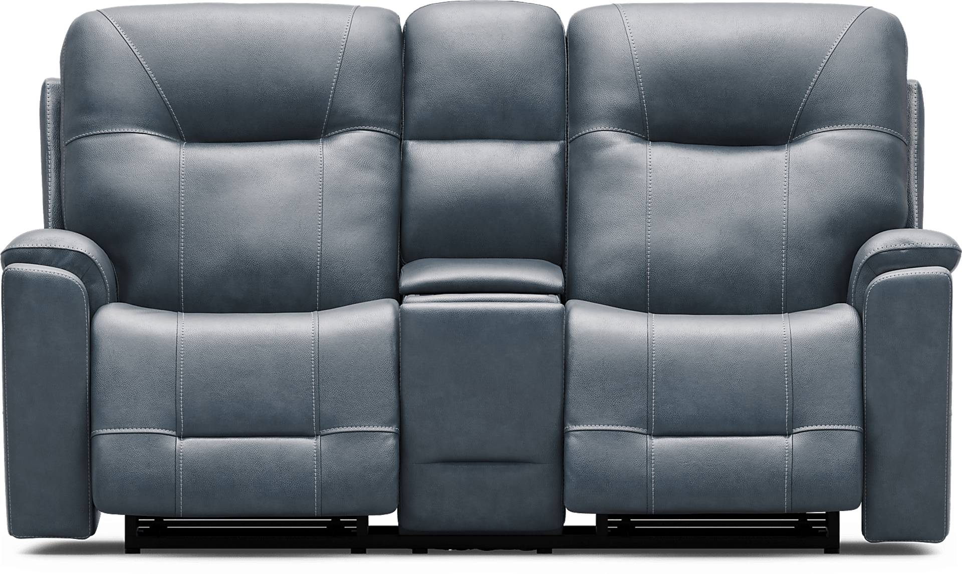 triple power reclining console loveseat