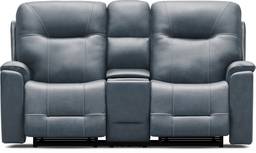 triple power reclining console loveseat