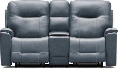 triple power reclining console loveseat