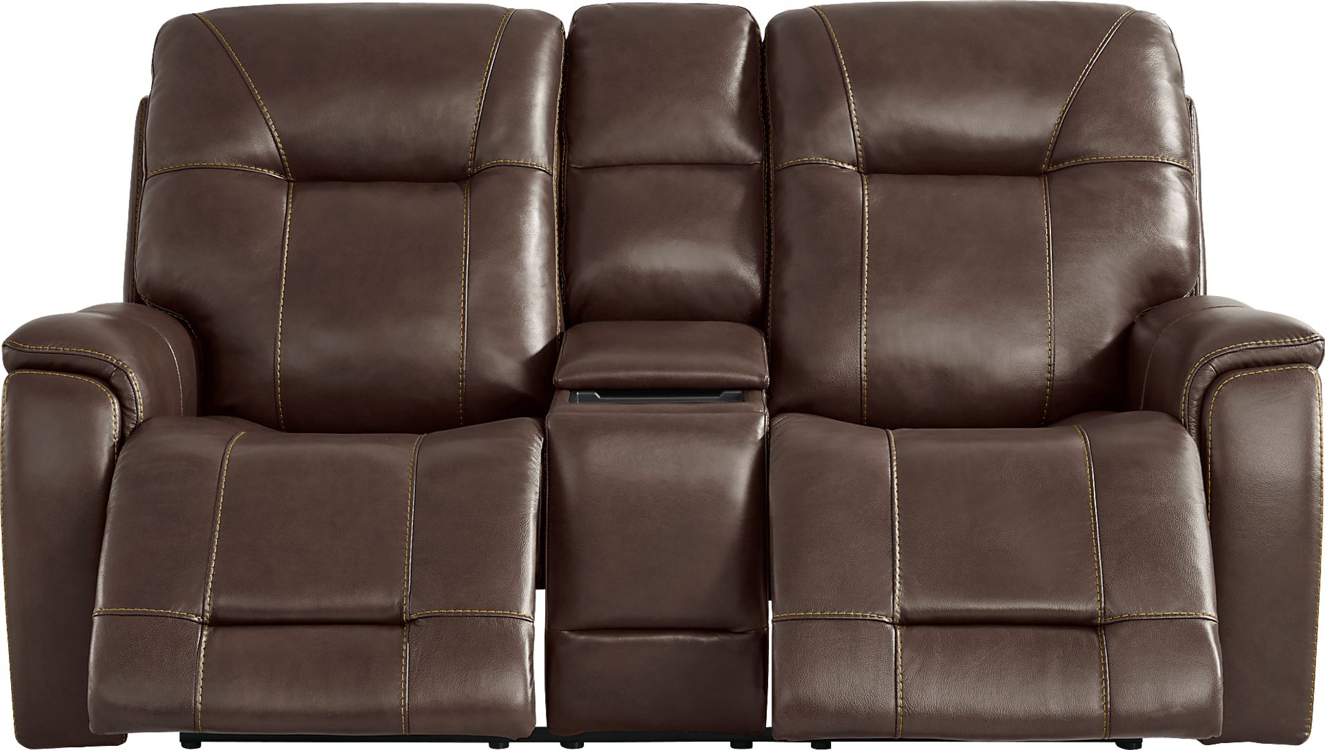 Matthews Cove Brown Leather 2 Pc Triple Power Reclining Living Room - Image 5