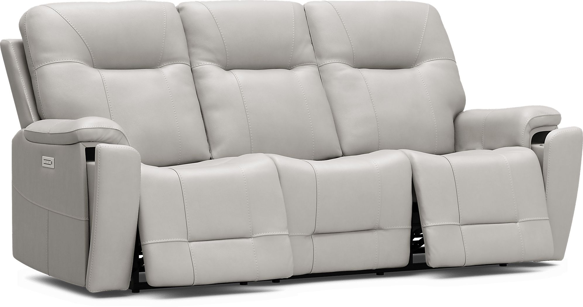 Matthews Cove Leather Triple Power Reclining Living Room Set - Thumbnail 4