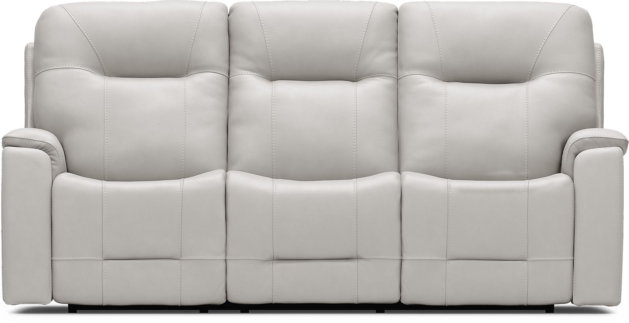 Matthews Cove Leather Triple Power Reclining Sofa - Thumbnail 4